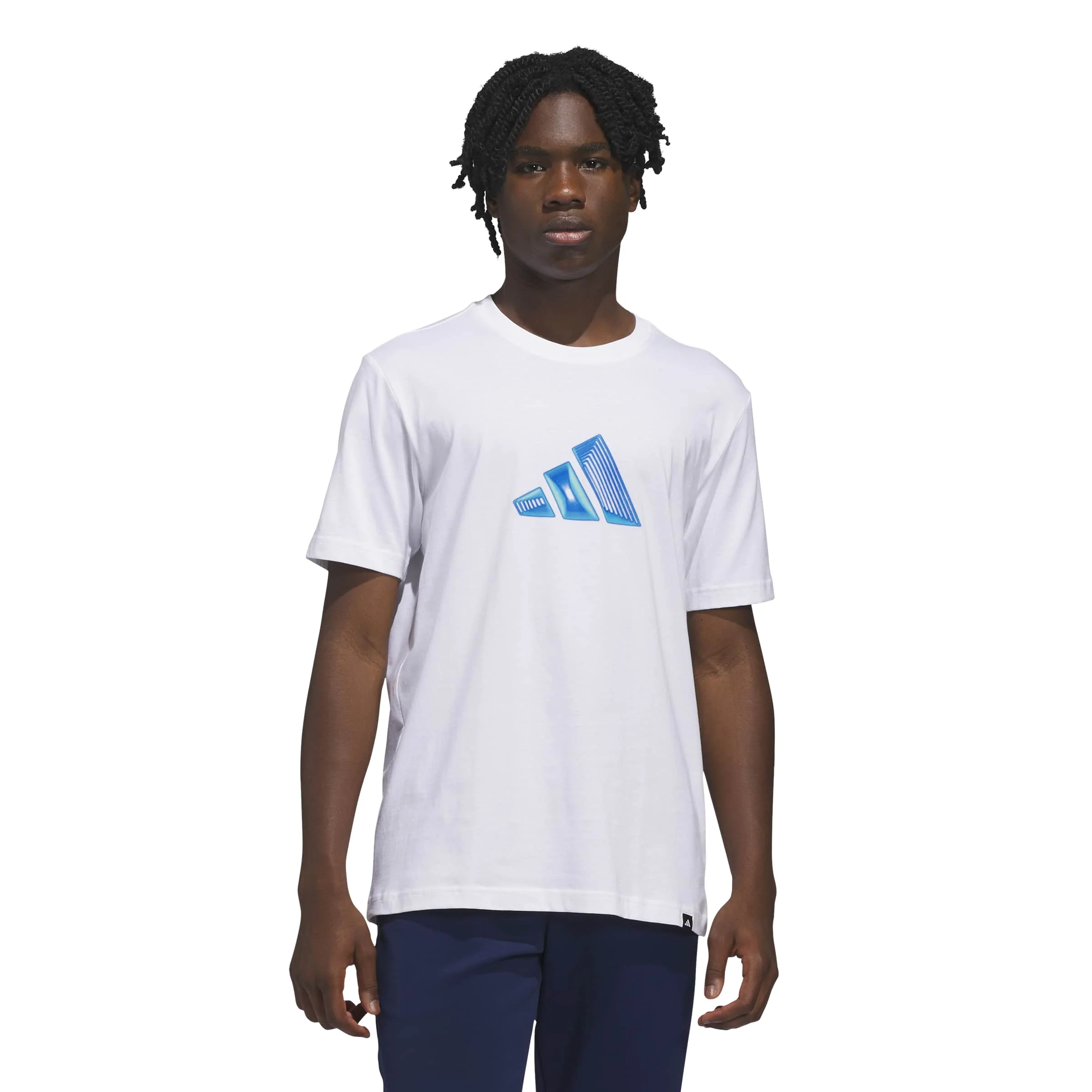 adidas 3 Bar Mens Graphic Tee