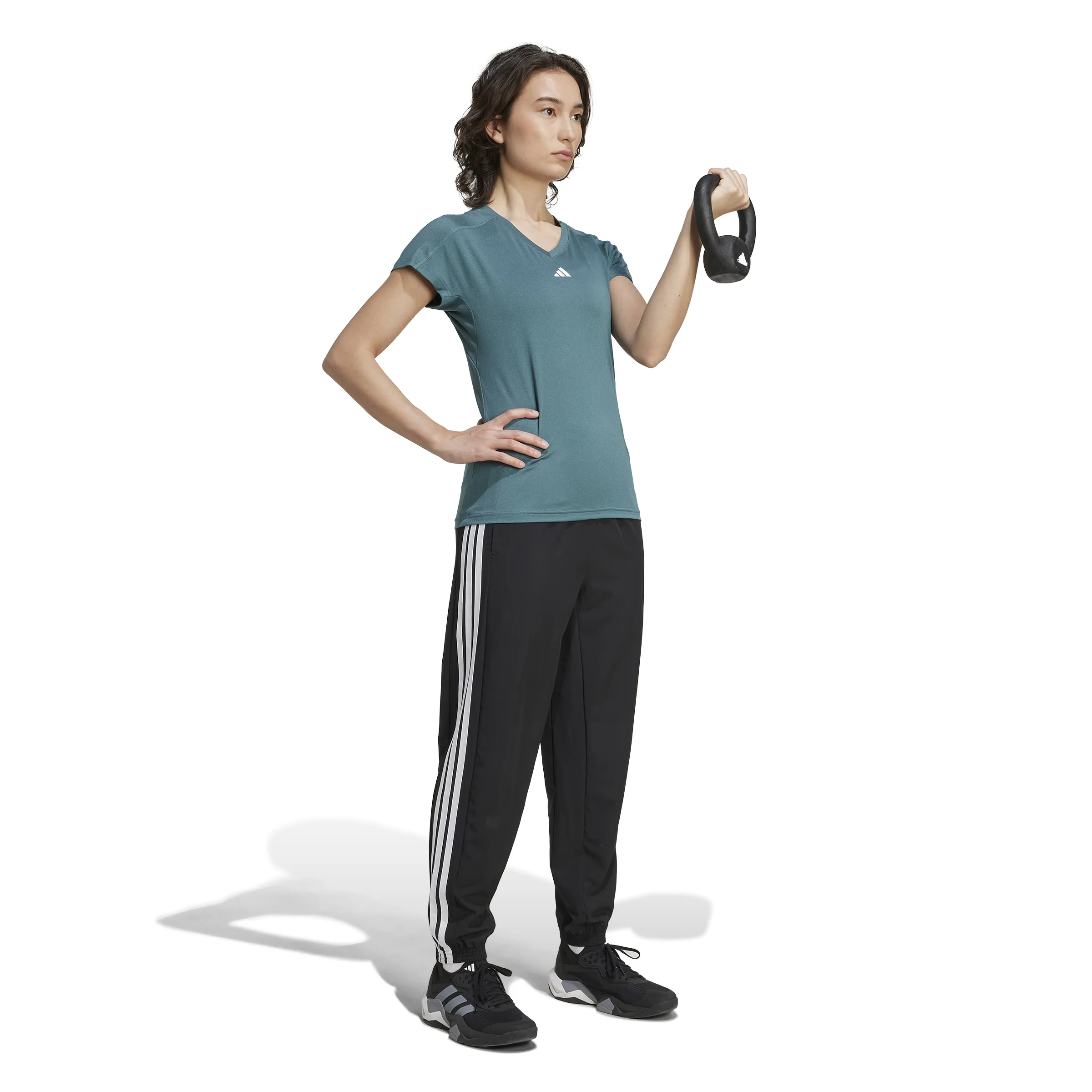 adidas AEROREADY Train Essentials Womens V-Neck Tee - Image 2
