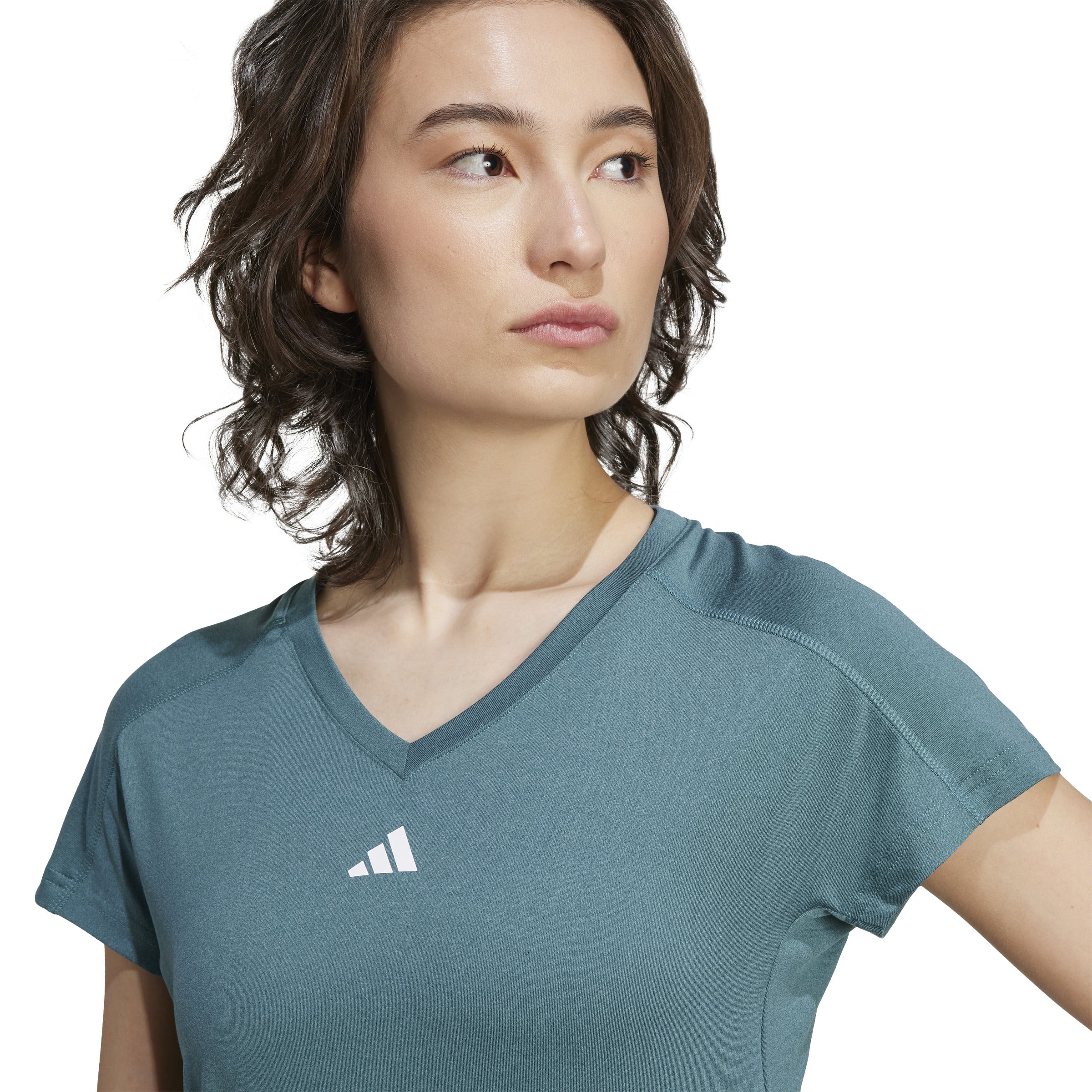 adidas AEROREADY Train Essentials Womens V-Neck Tee - Image 3