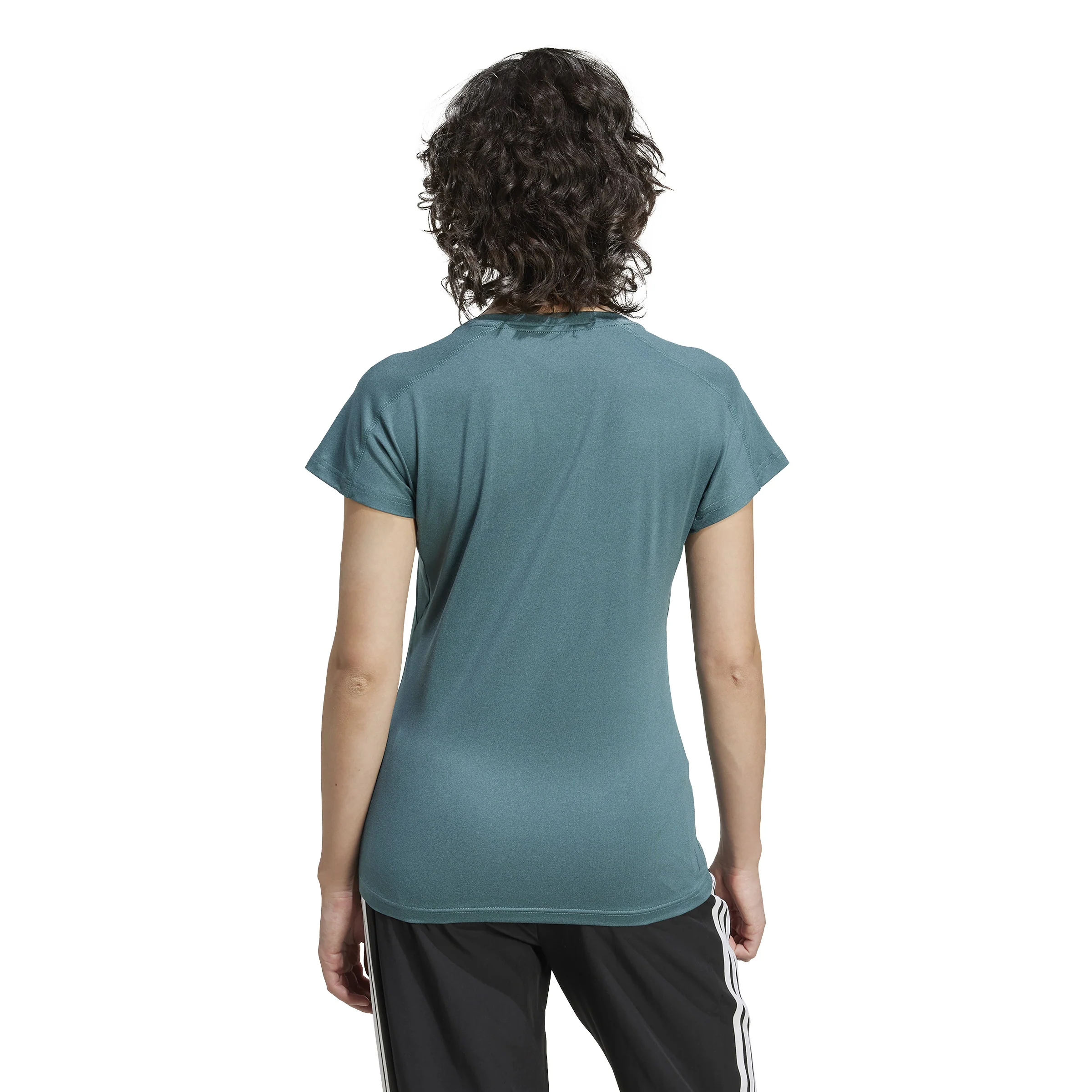 adidas AEROREADY Train Essentials Womens V-Neck Tee - Image 4