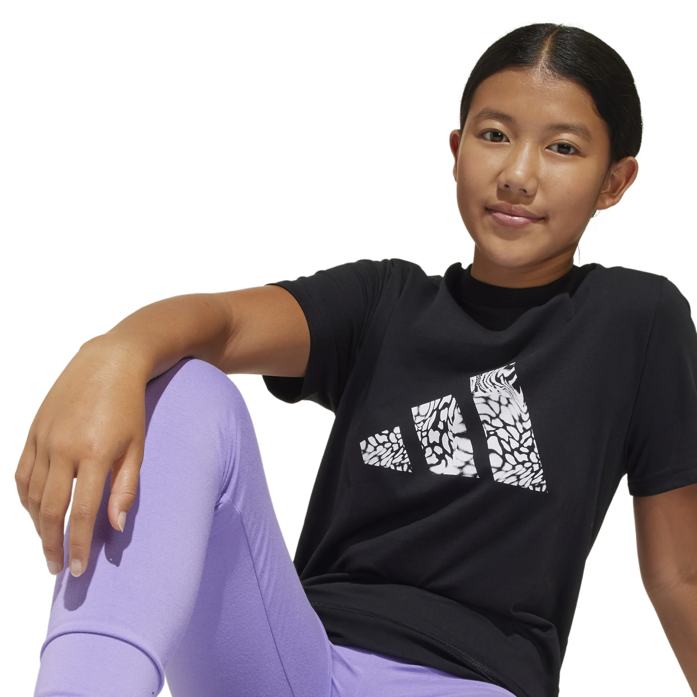 adidas Animal-Print Graphic Kids Tee - Image 4