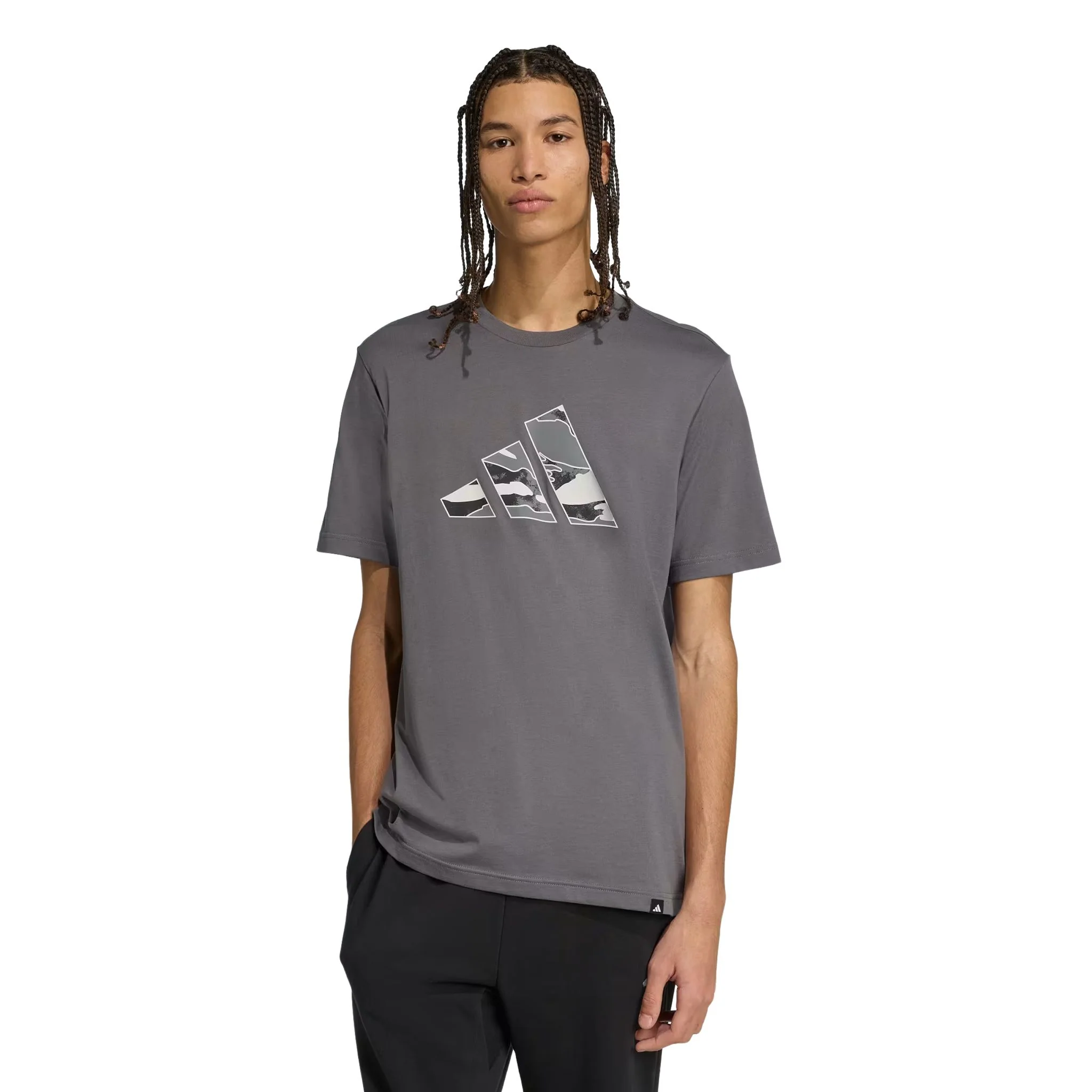 adidas Camo Logo Graphic Mens Tee