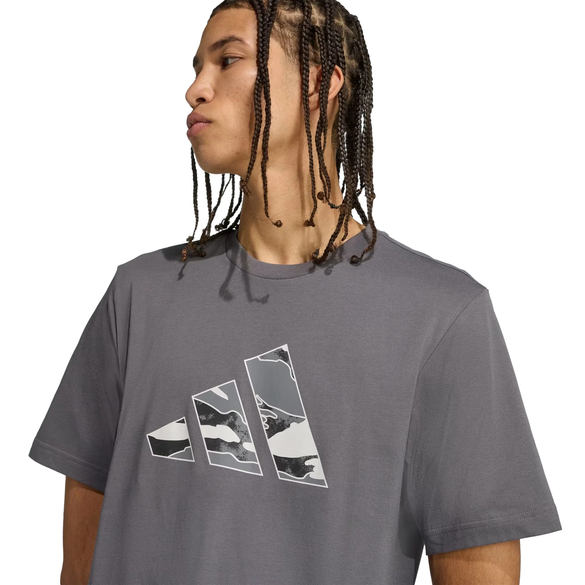 adidas Camo Logo Graphic Mens Tee - Image 4