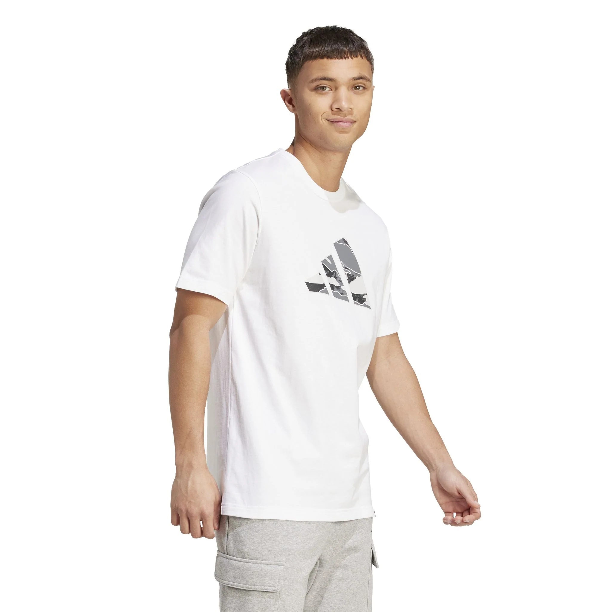 adidas Camo Logo Graphic Mens Tee - Image 2