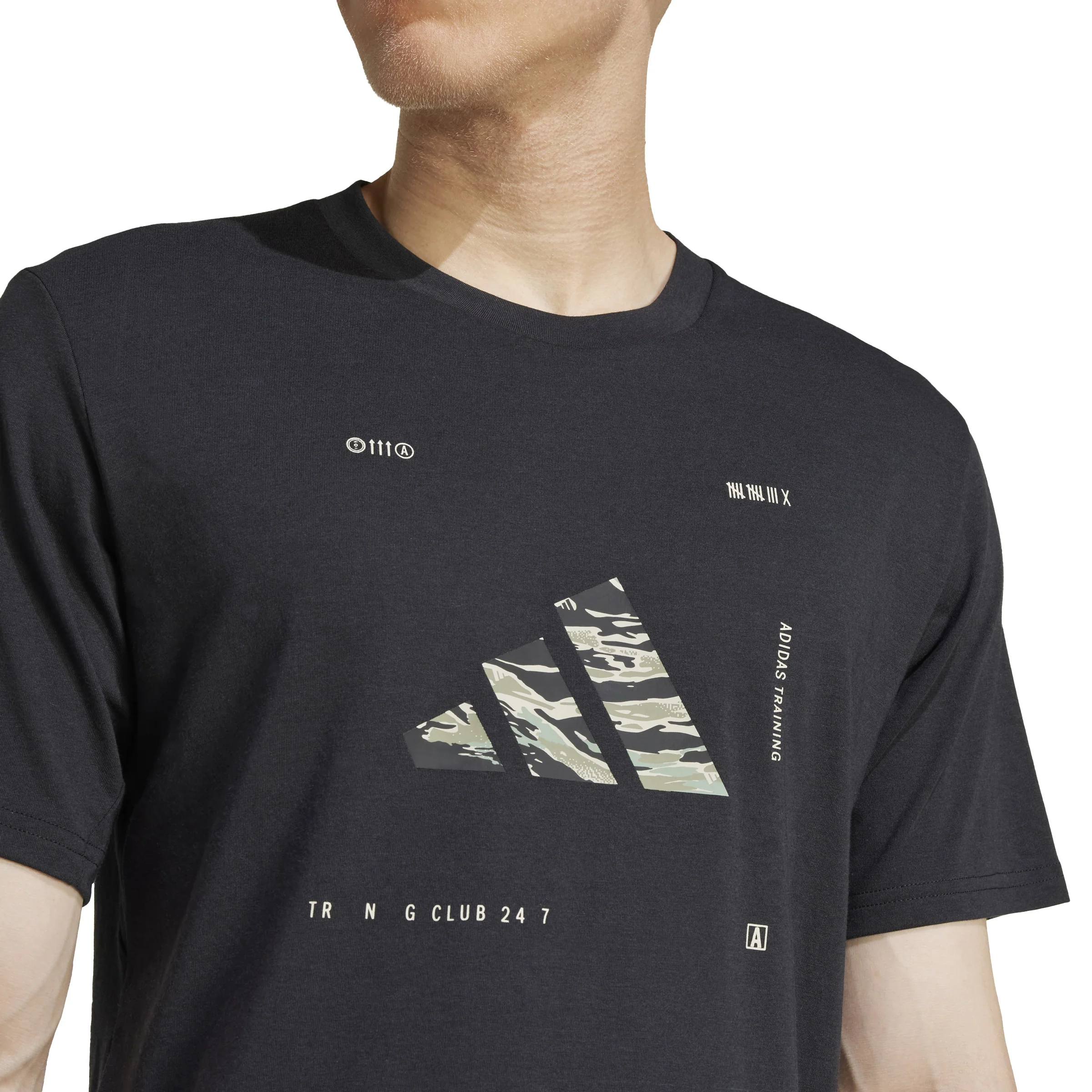 adidas Climacool Training Camo Logo Graphic Mens Tee - Image 5