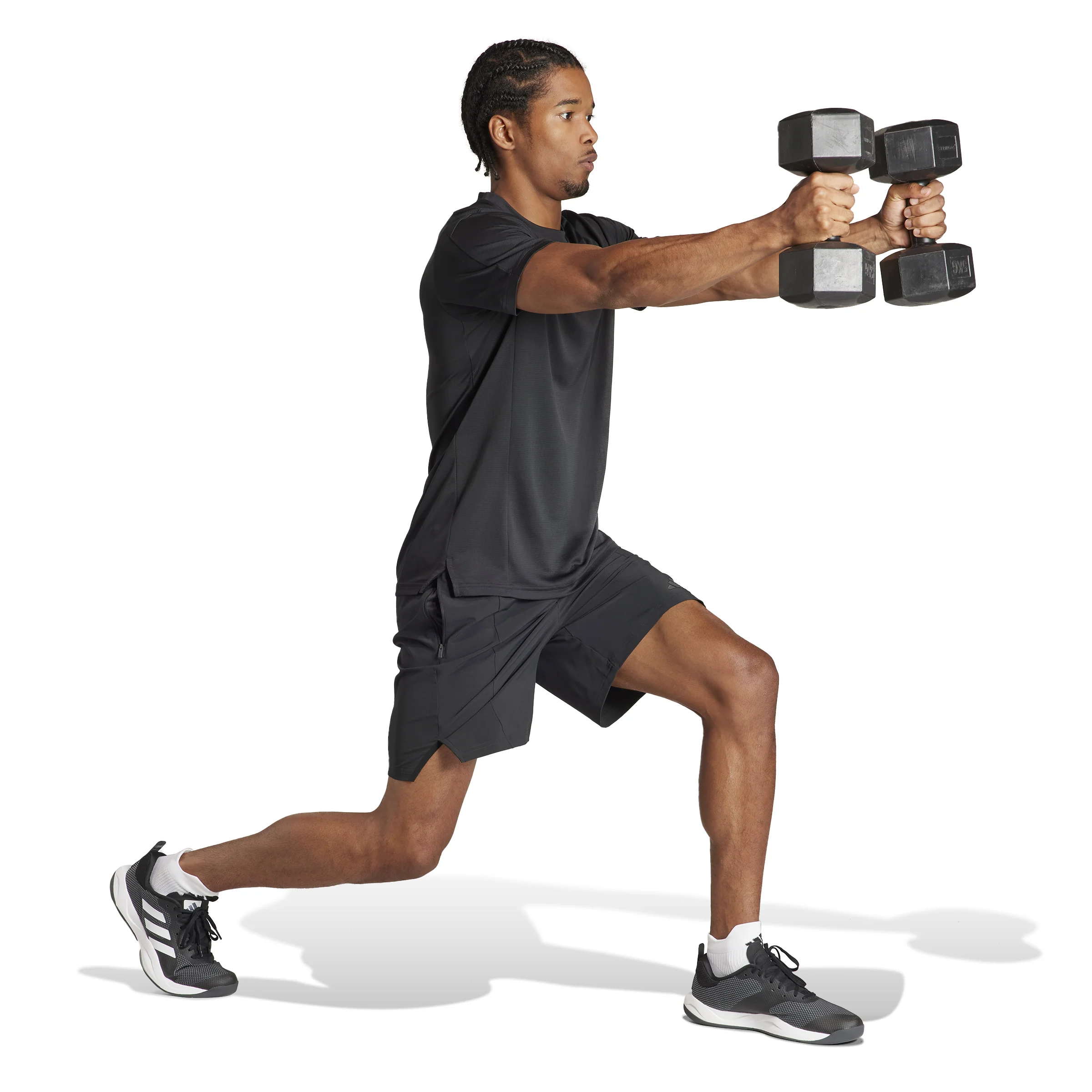 adidas Designed For Training Mens 5-Inch Workout Shorts - Image 2
