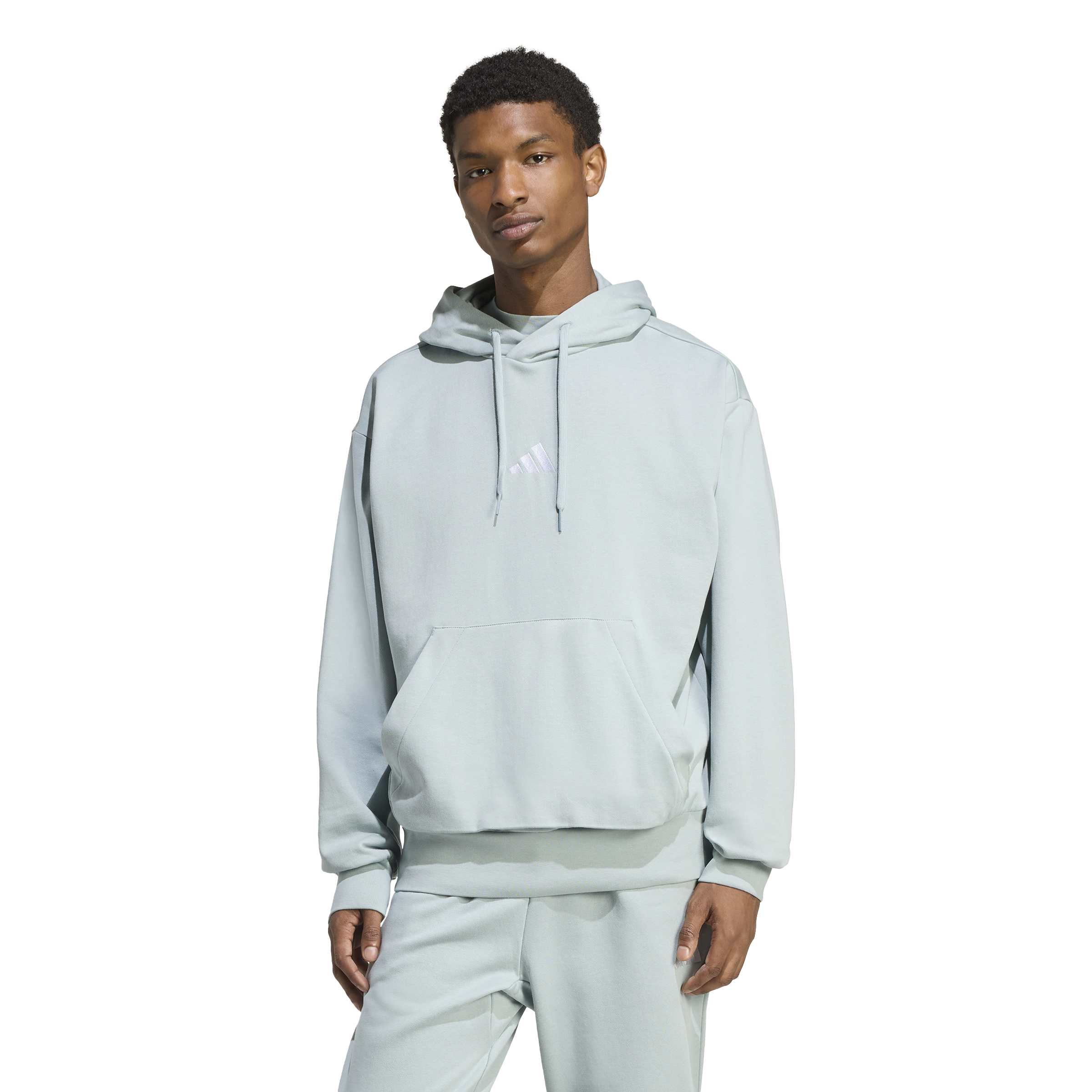 adidas Essentials Feel Cozy Mens Fleece Hoodie
