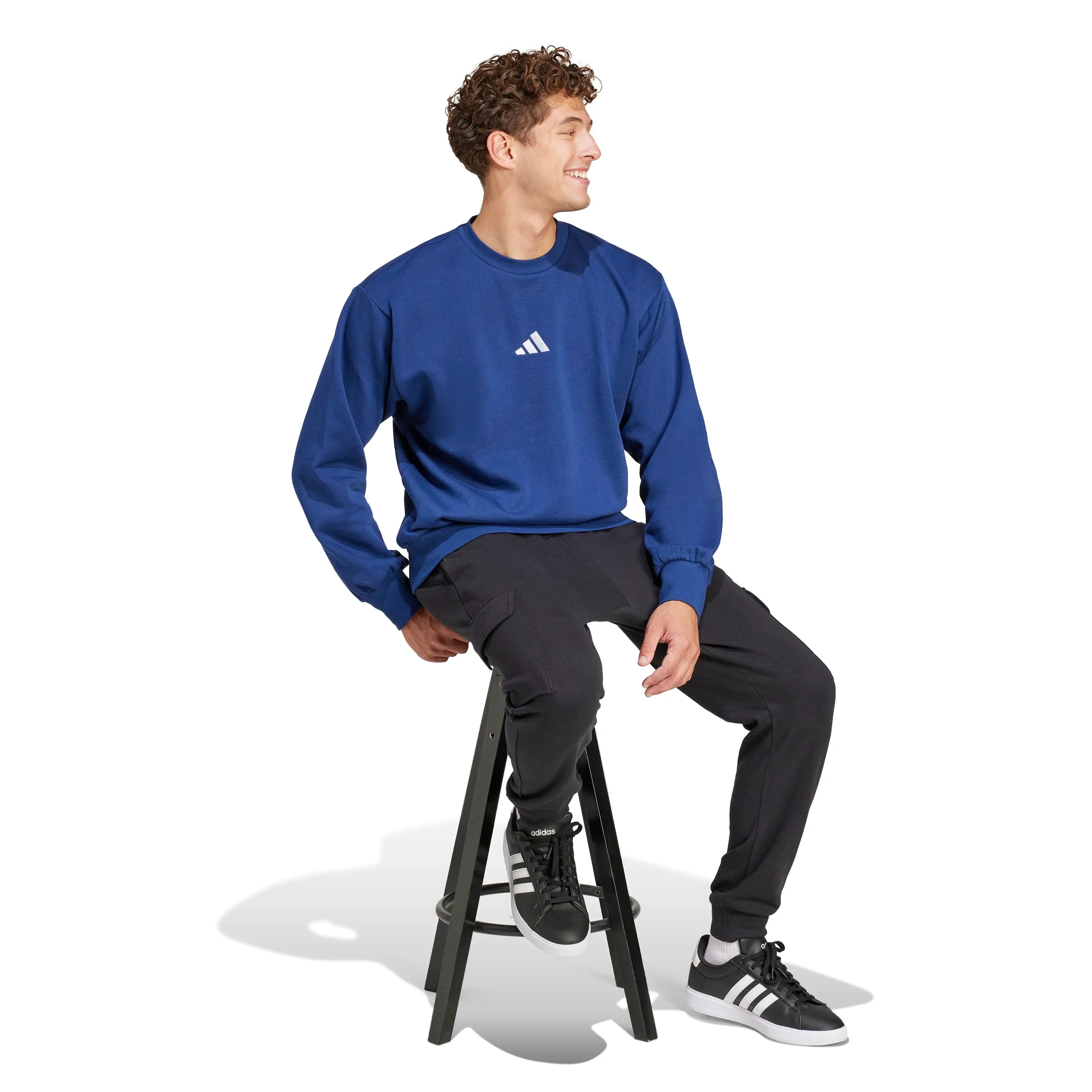 adidas Essentials Feel Cozy Fleece Mens Sweatshirt - Image 2
