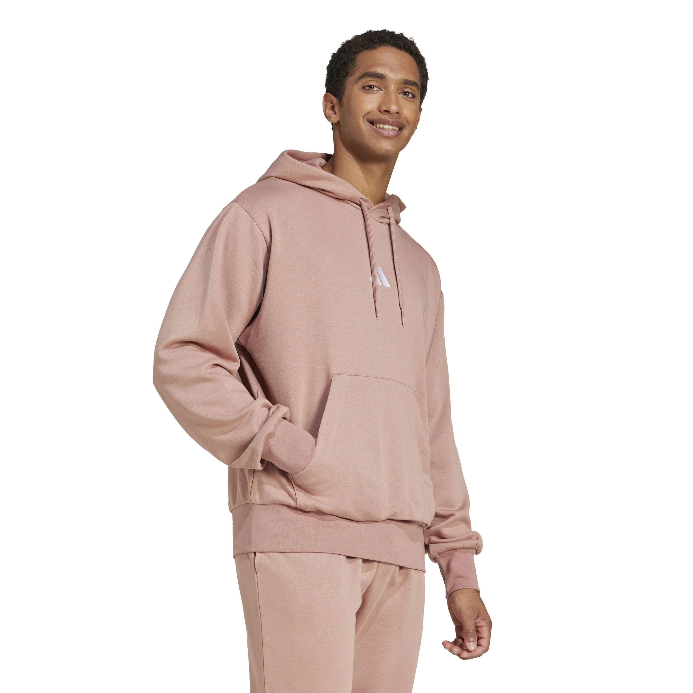 adidas Essentials Feel Cozy Mens Fleece Hoodie - Image 3