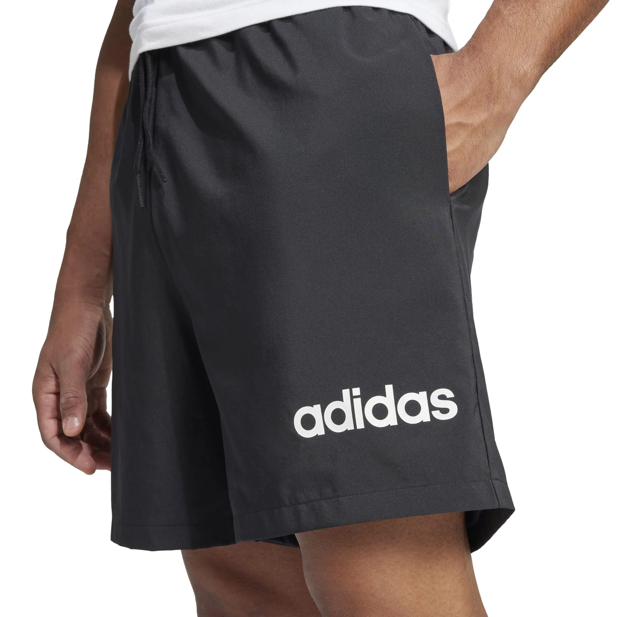 adidas Essentials Linear Logo Mens Shorts - Image 4