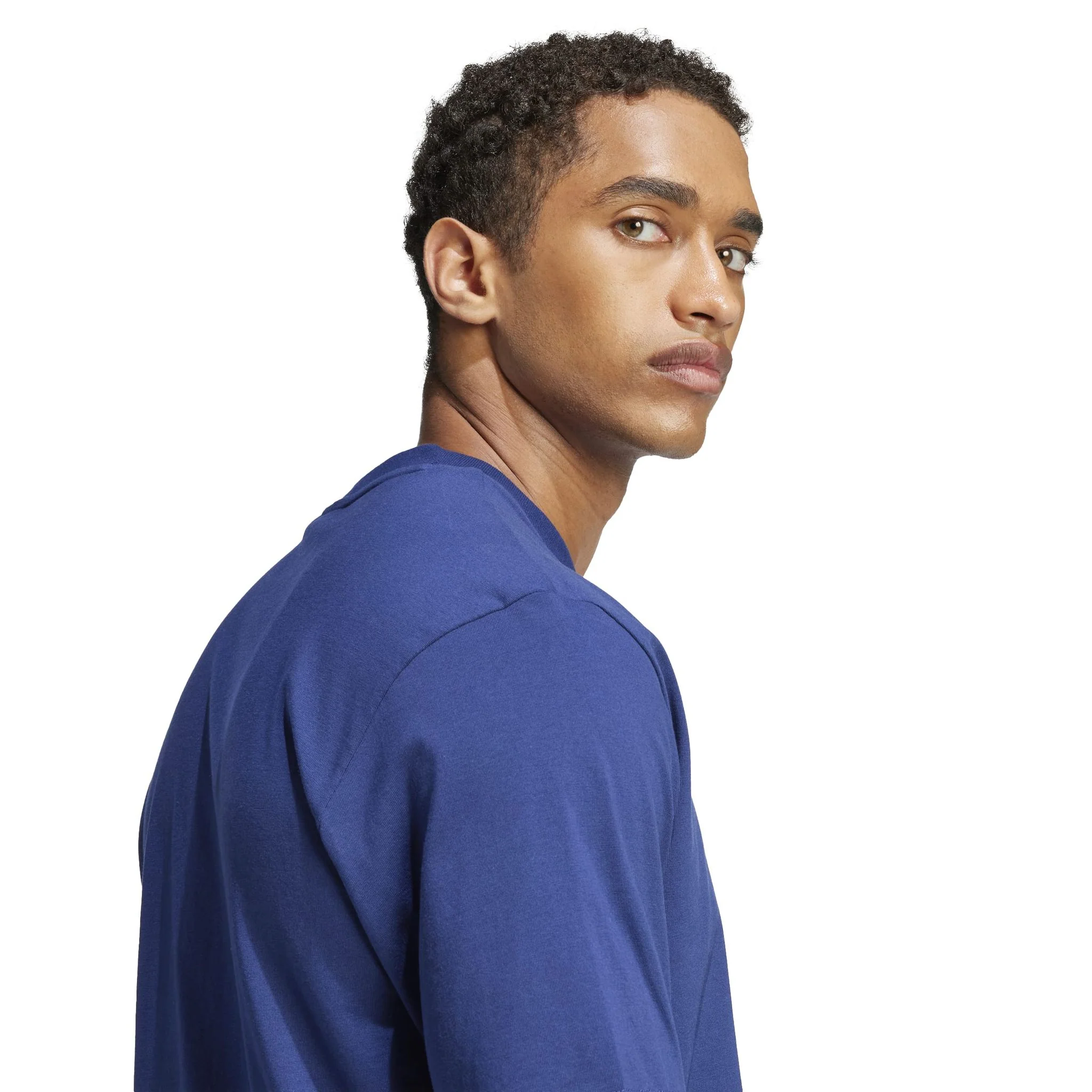 adidas Essentials Linear Single Mens Jersey Tee - Image 5