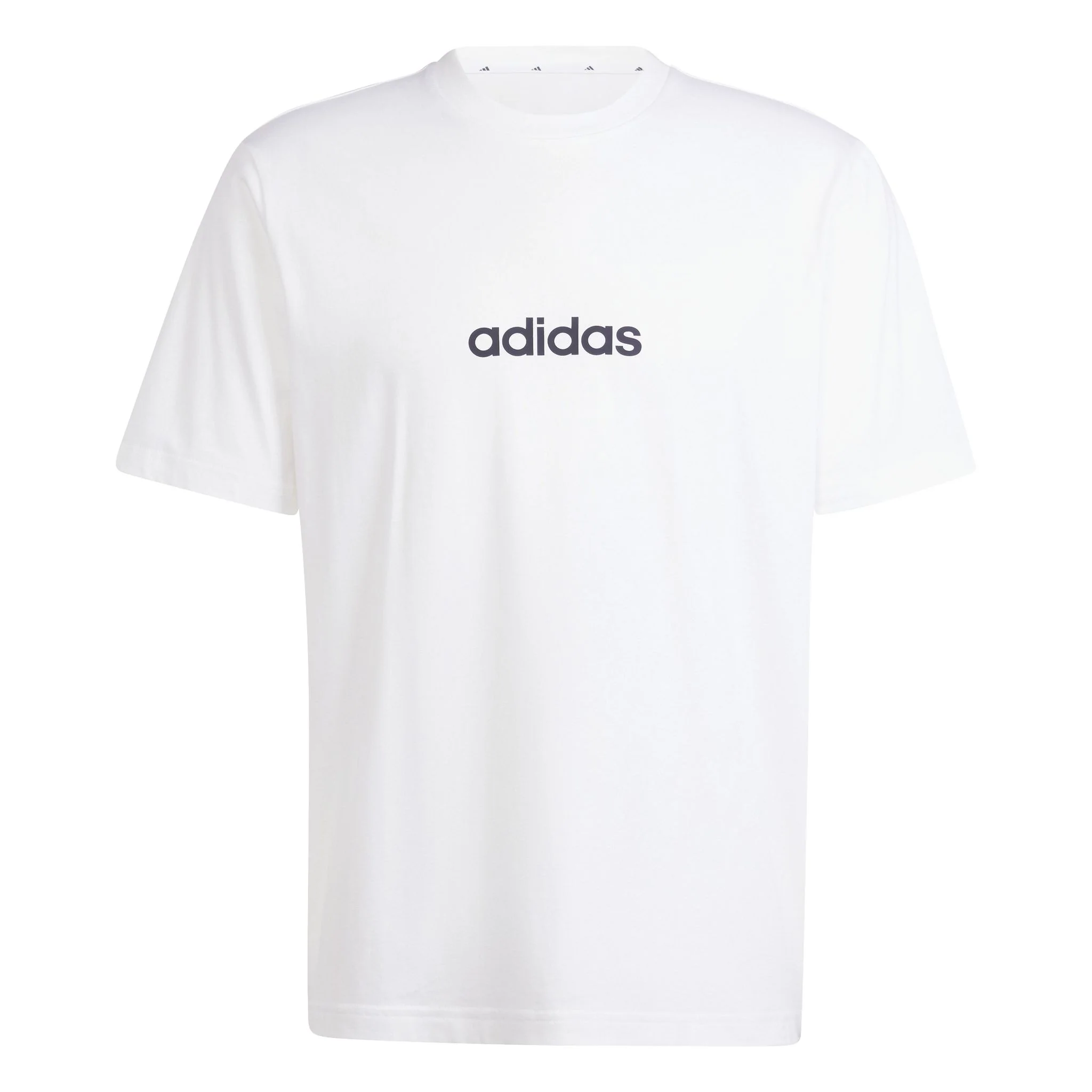 adidas Essentials Linear Single Mens Jersey Tee - Image 8