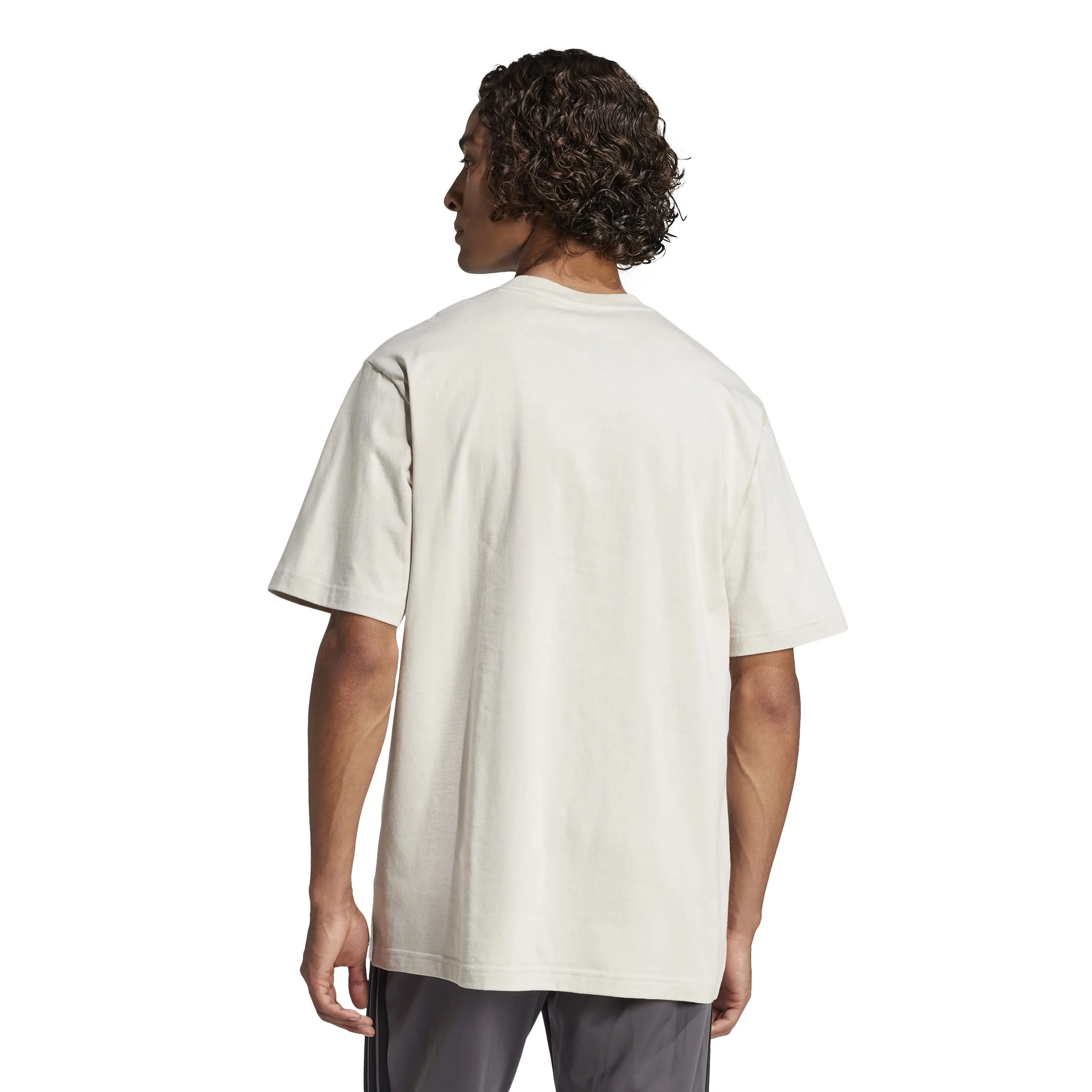 adidas Essentials Linear Single Mens Jersey Tee - Image 3