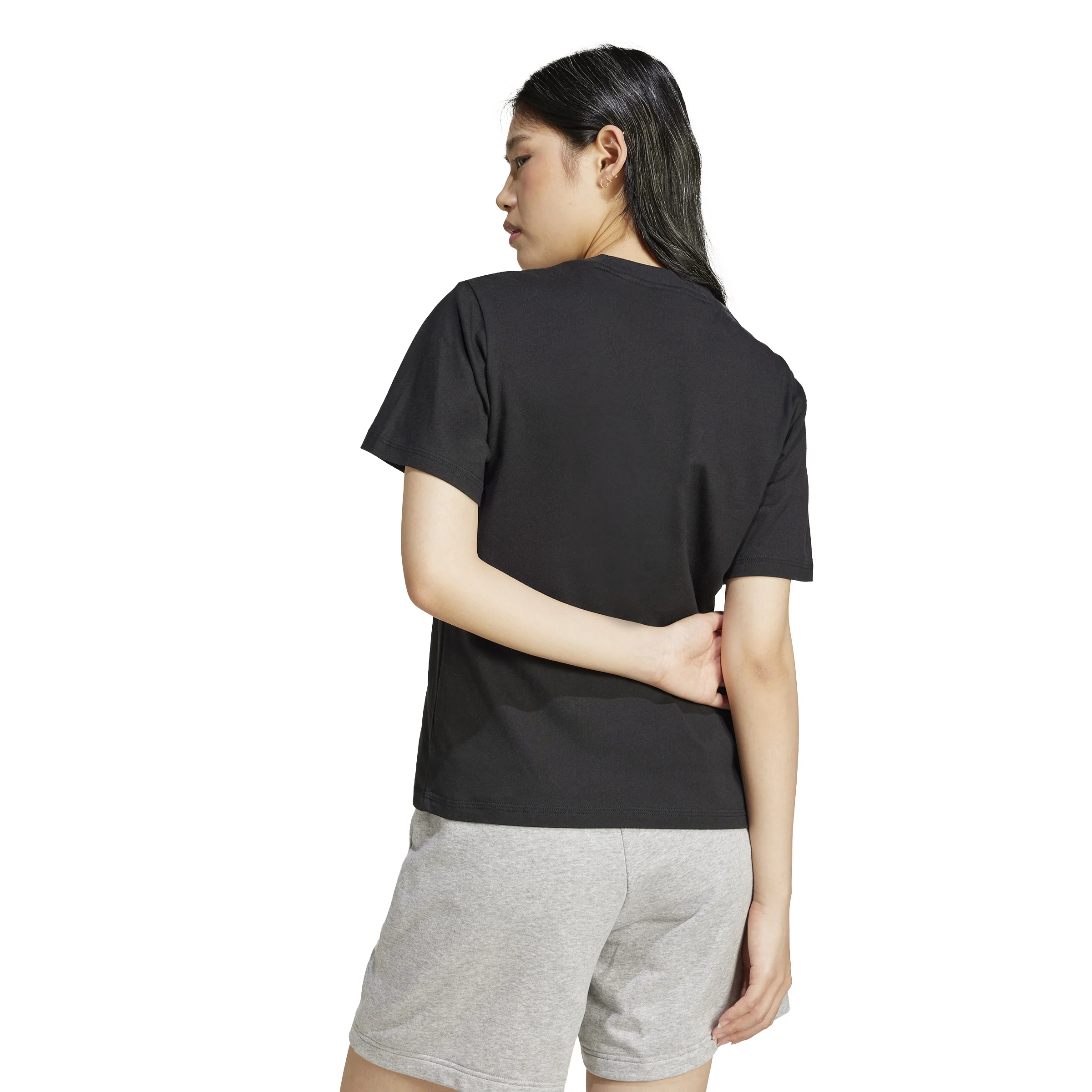 adidas Essentials Small Logo Cotton Womens Tee - Image 4