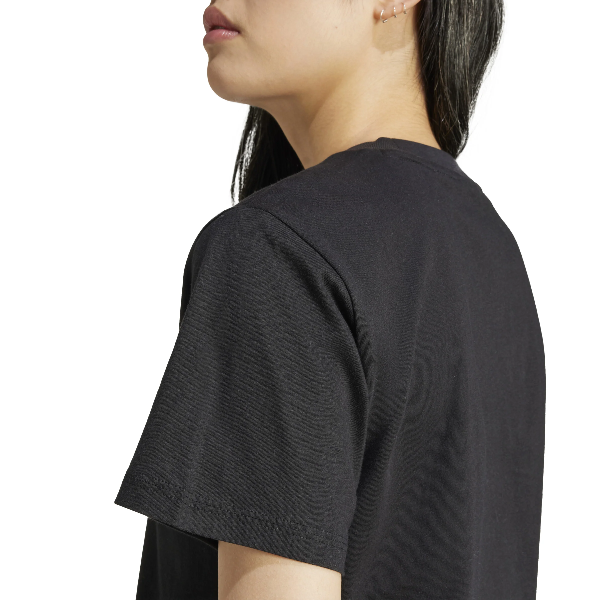 adidas Essentials Small Logo Cotton Womens Tee - Image 6