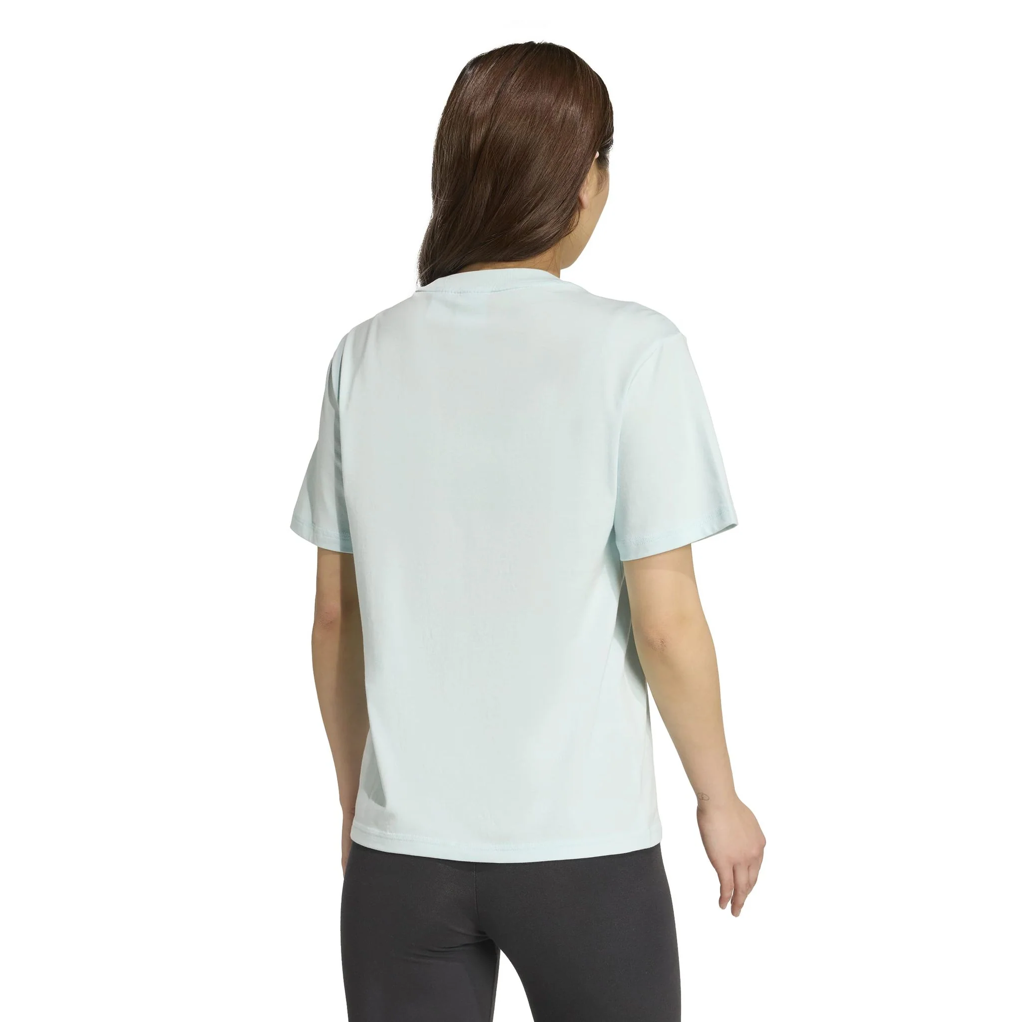 adidas Essentials Small Logo Cotton Womens Tee - Image 4