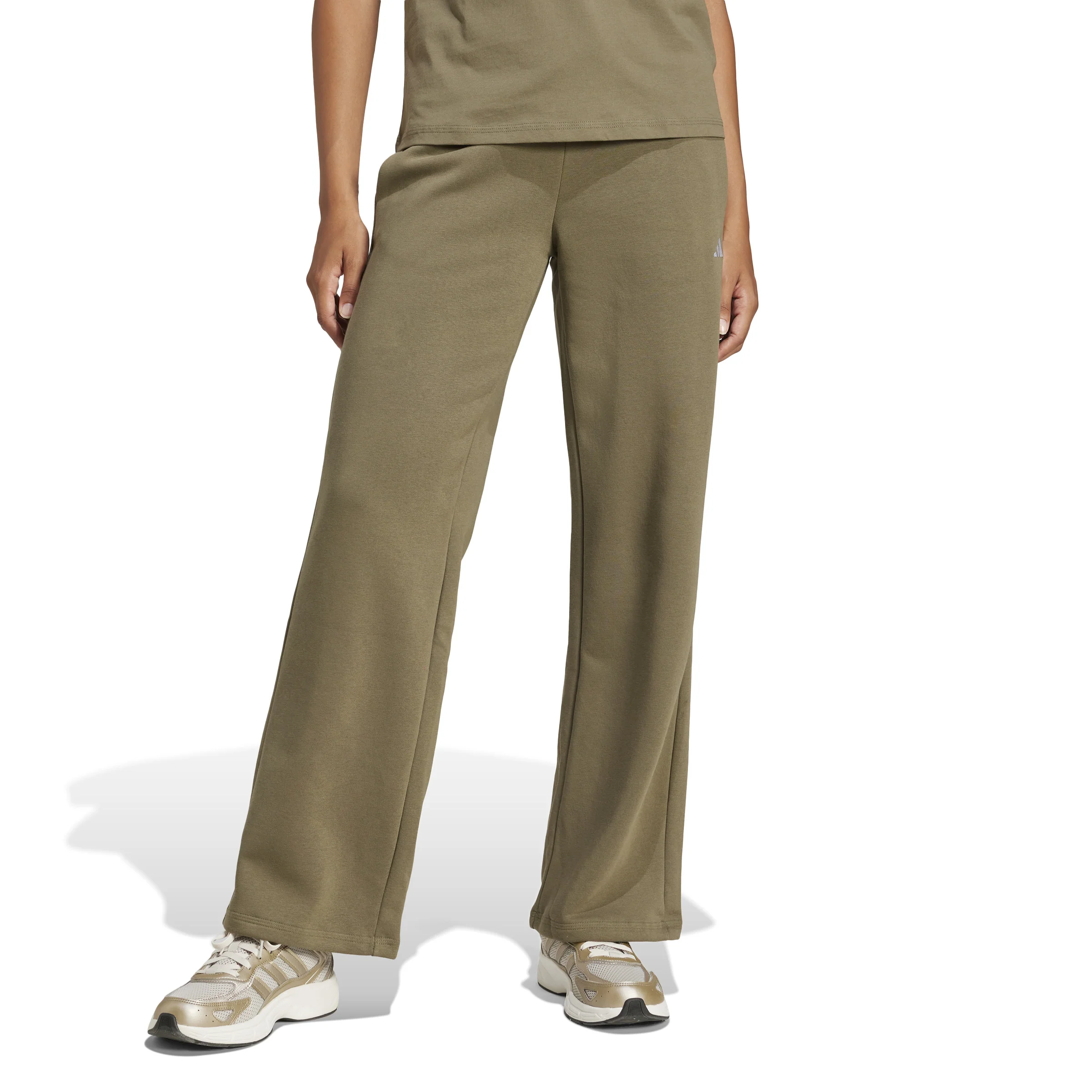 adidas Essentials Small Logo Feel Cozy Open-Hem Womens Joggers