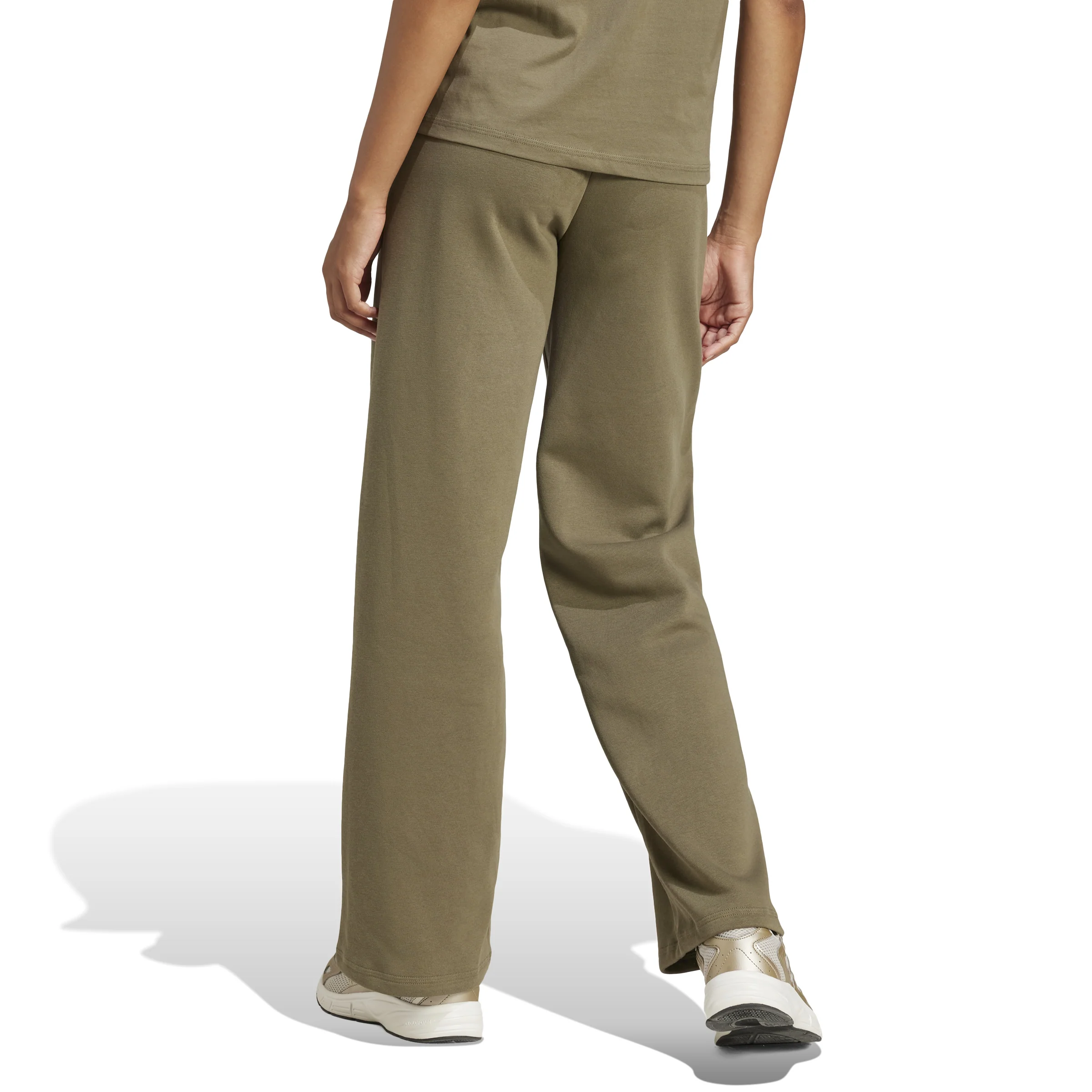 adidas Essentials Small Logo Feel Cozy Open-Hem Womens Joggers - Image 4
