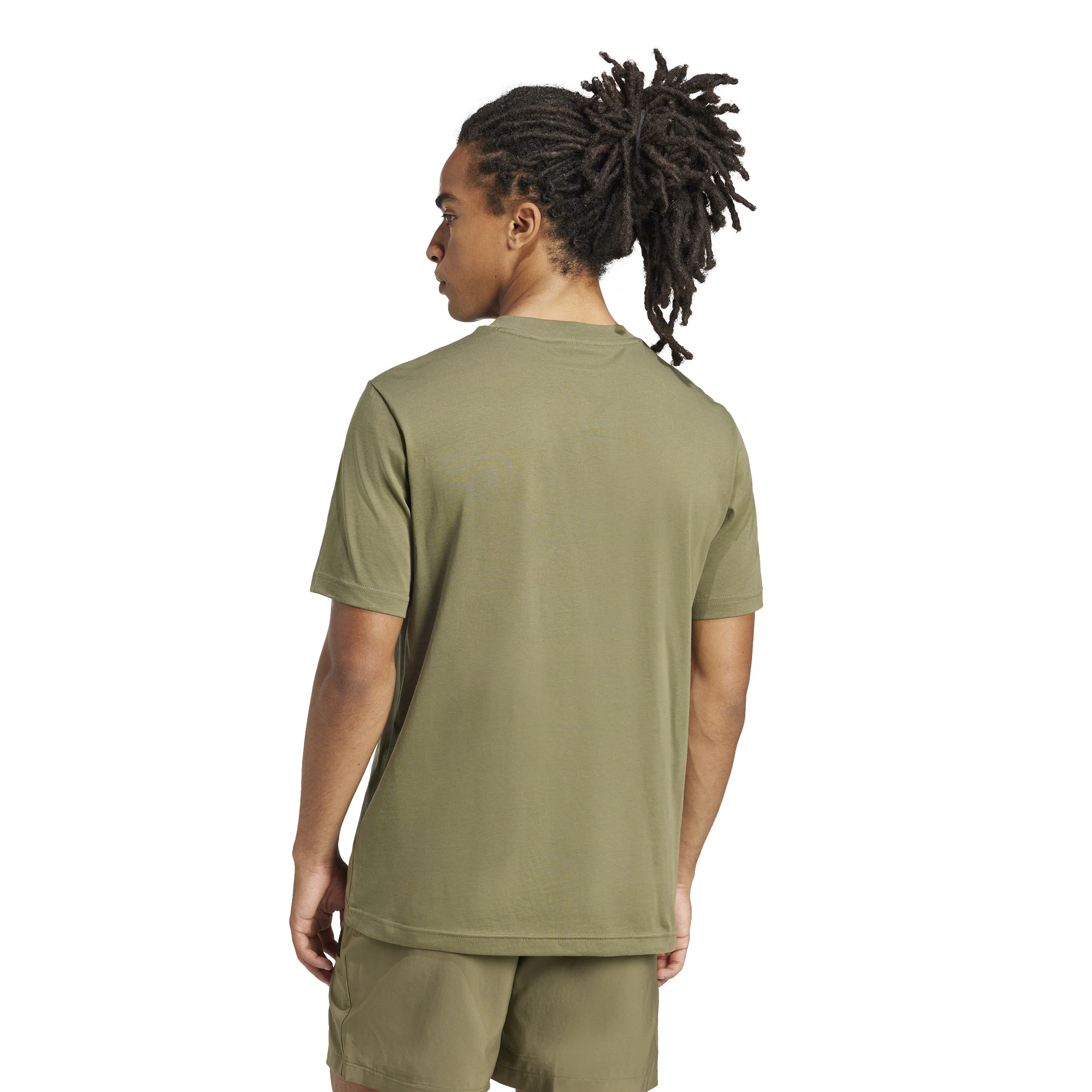 adidas Essentials Small Logo Single Jersey Mens Tee - Image 4