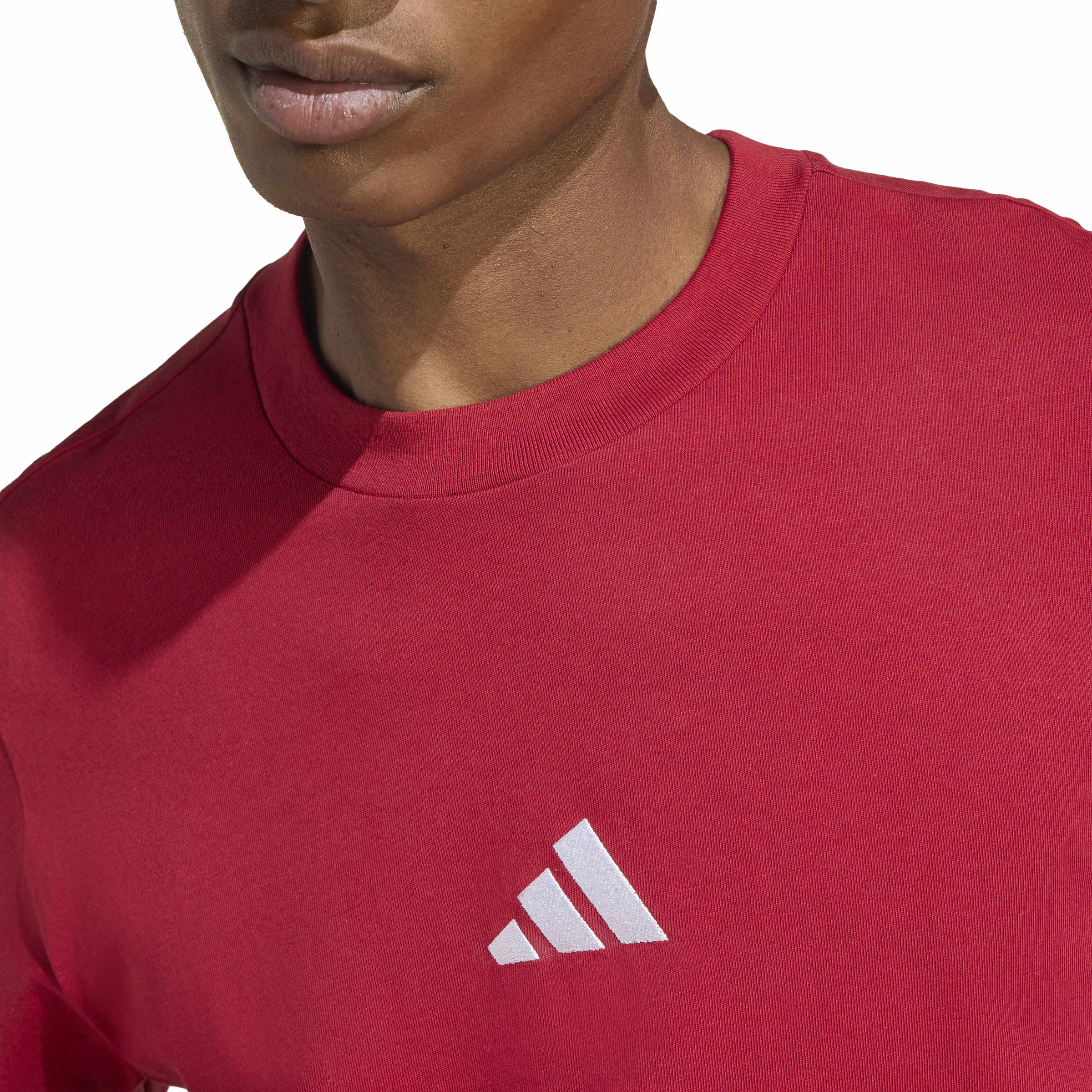 adidas Essentials Small Logo Single Jersey Mens Tee - Image 5
