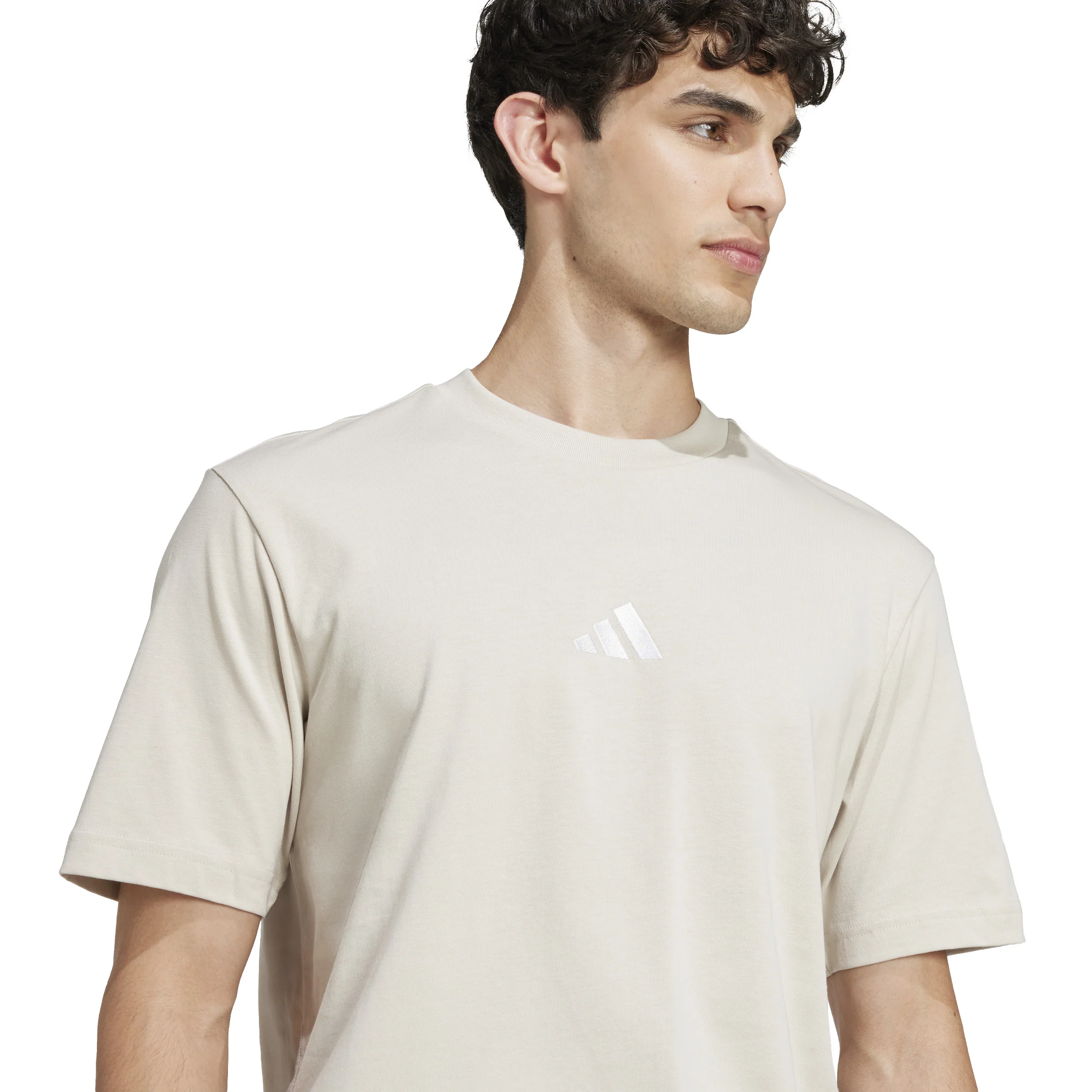 adidas Essentials Small Logo Single Jersey Mens Tee - Image 5