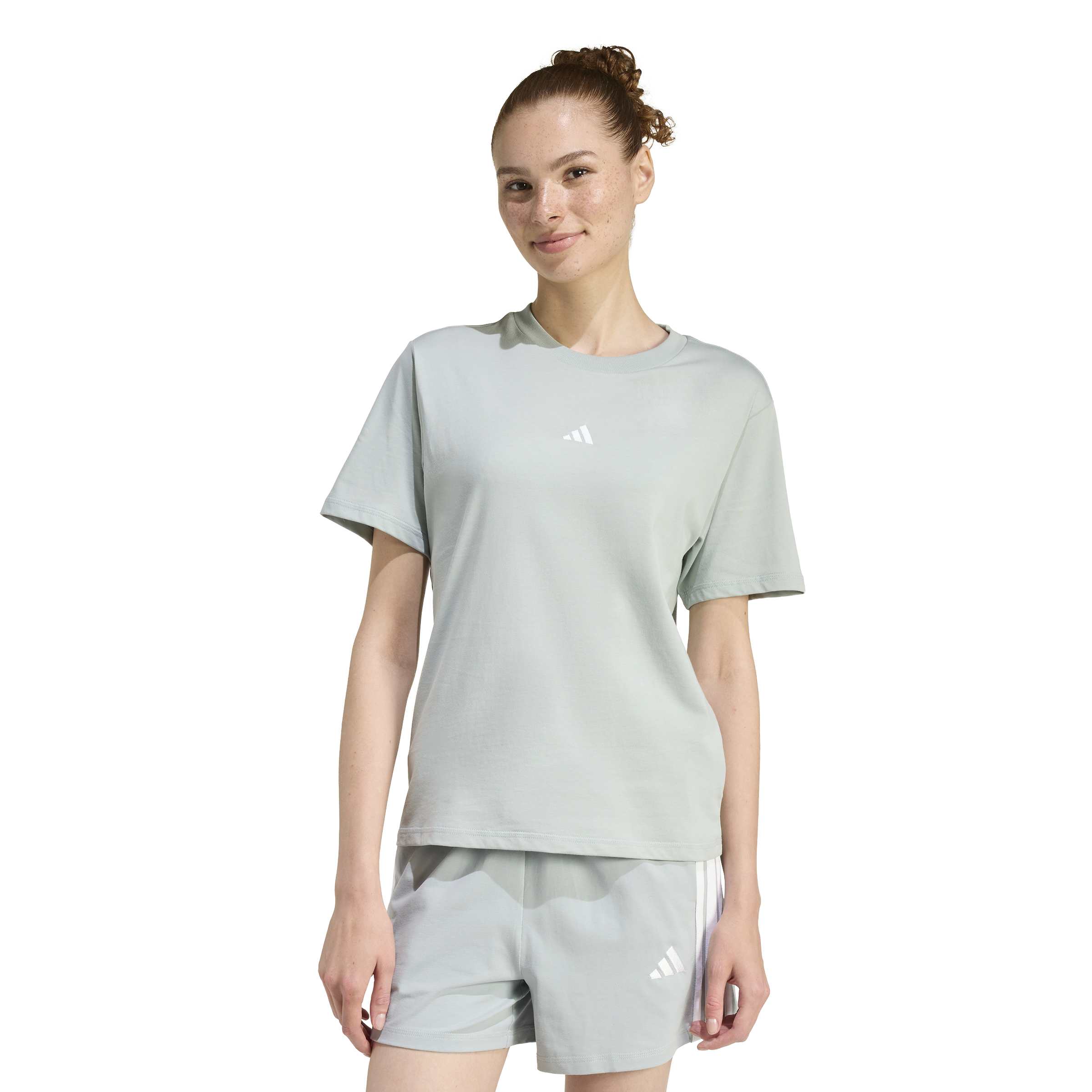adidas Essentials Small Logo Womens Cotton Tee