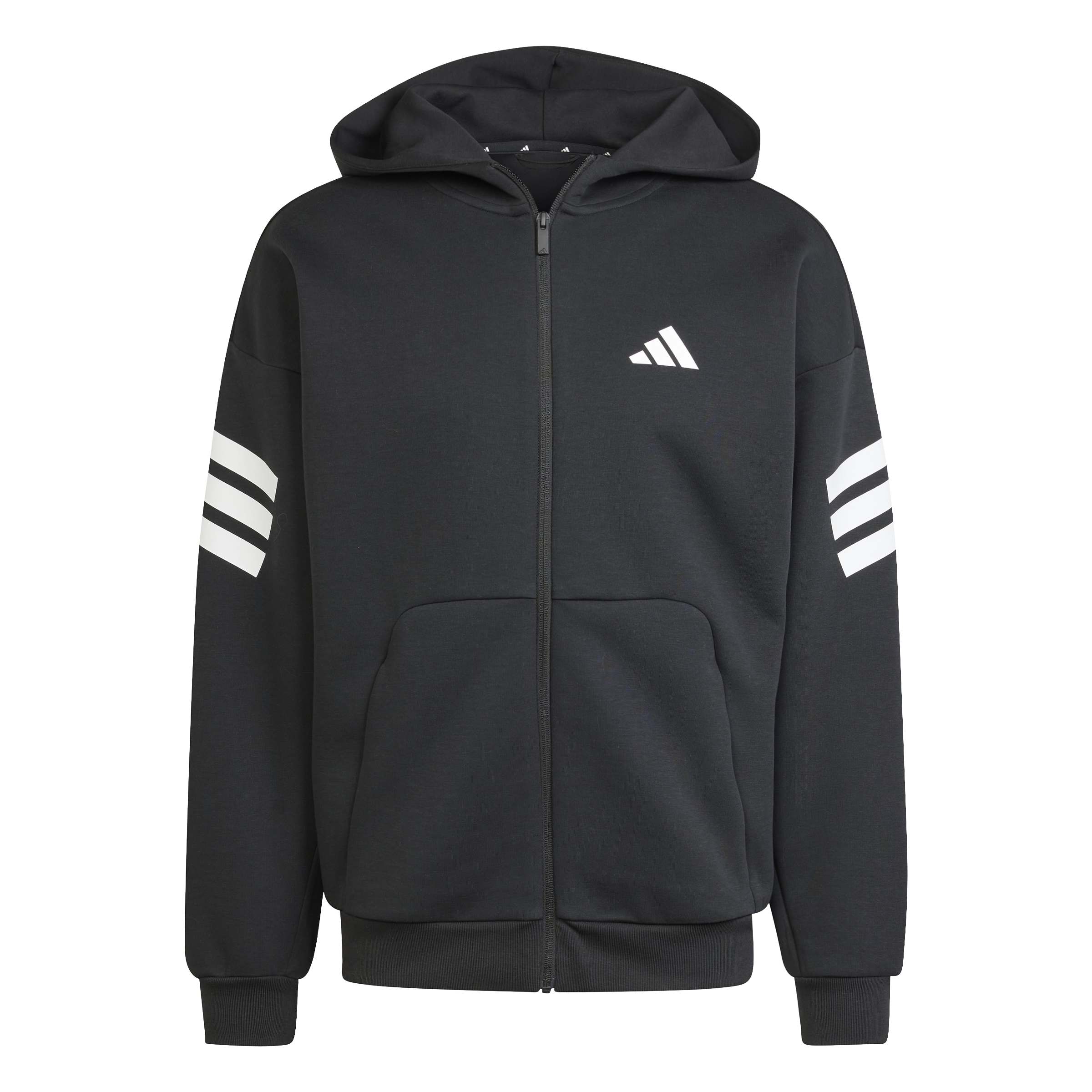 adidas Future Icons 3-Stripes Mens Full Zip Hoodie - Image 6