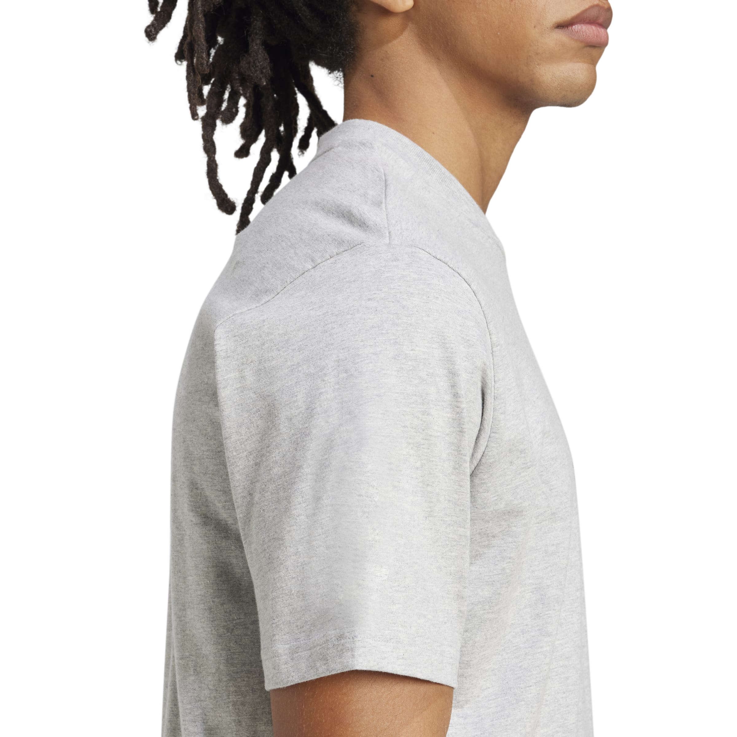 adidas Essentials Linear Embroidered Logo Mens Tee - Image 5