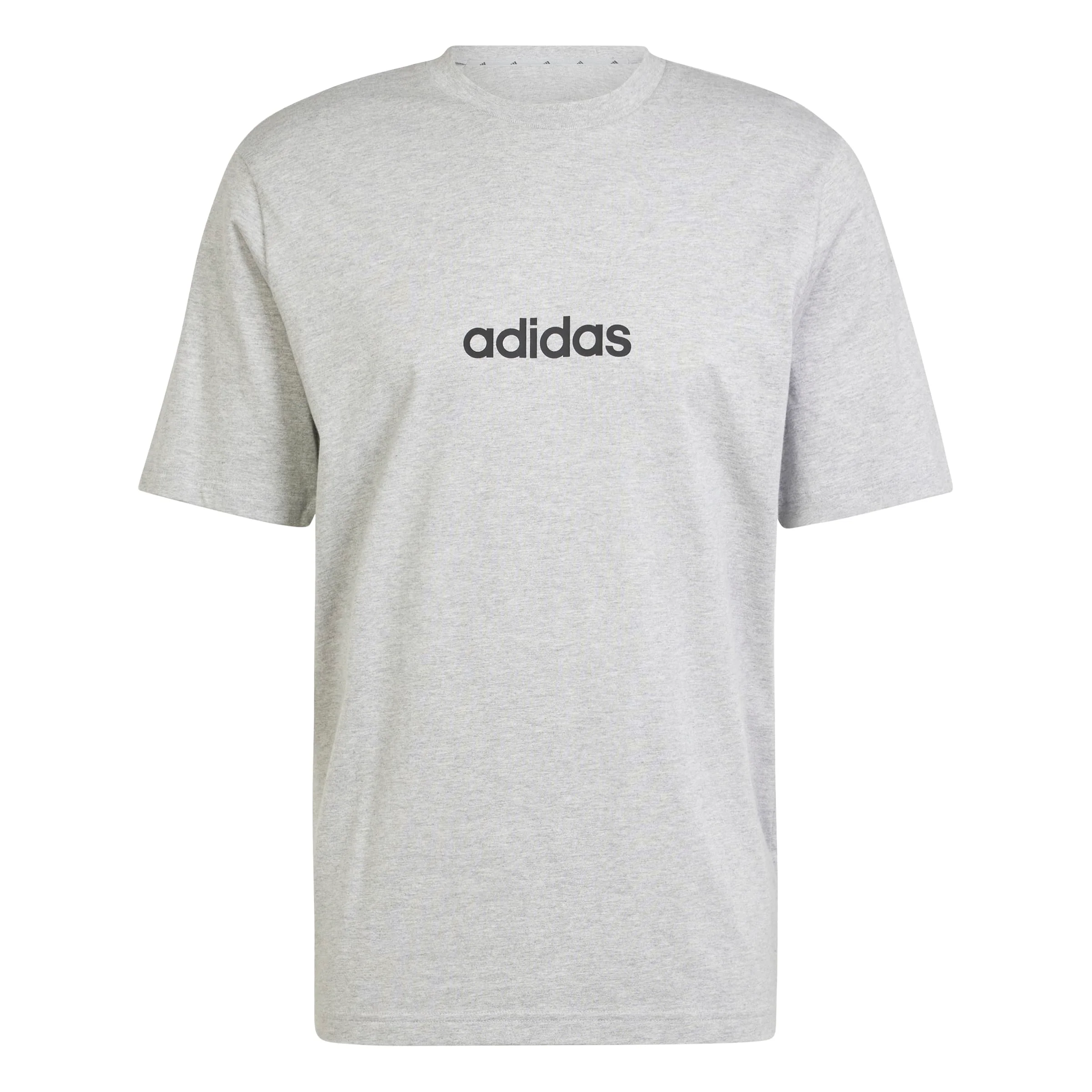 adidas Essentials Linear Embroidered Logo Mens Tee - Image 6