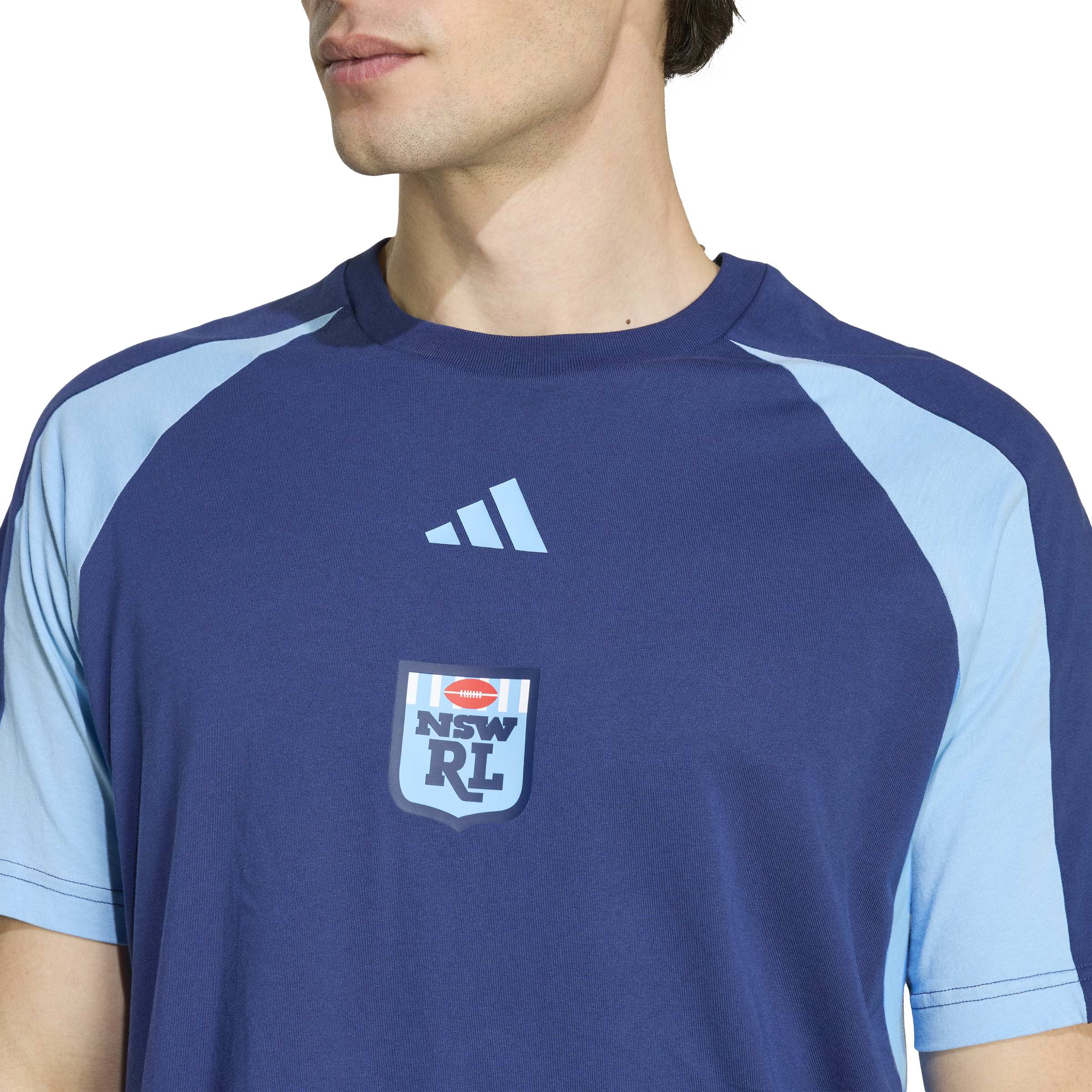 adidas New South Wales Colorblock Mens Tee - Image 5