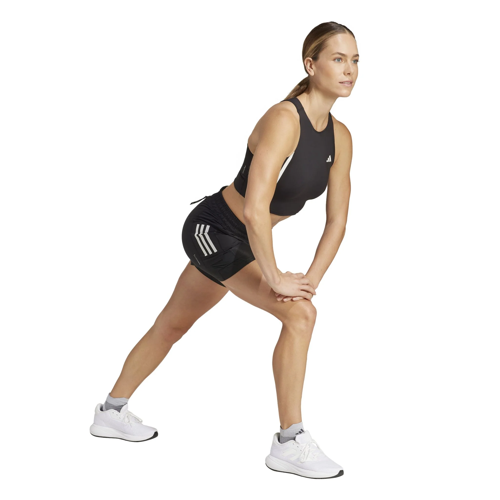 adidas Own the Run Climacool 2-in-1 Womens Shorts - Image 2