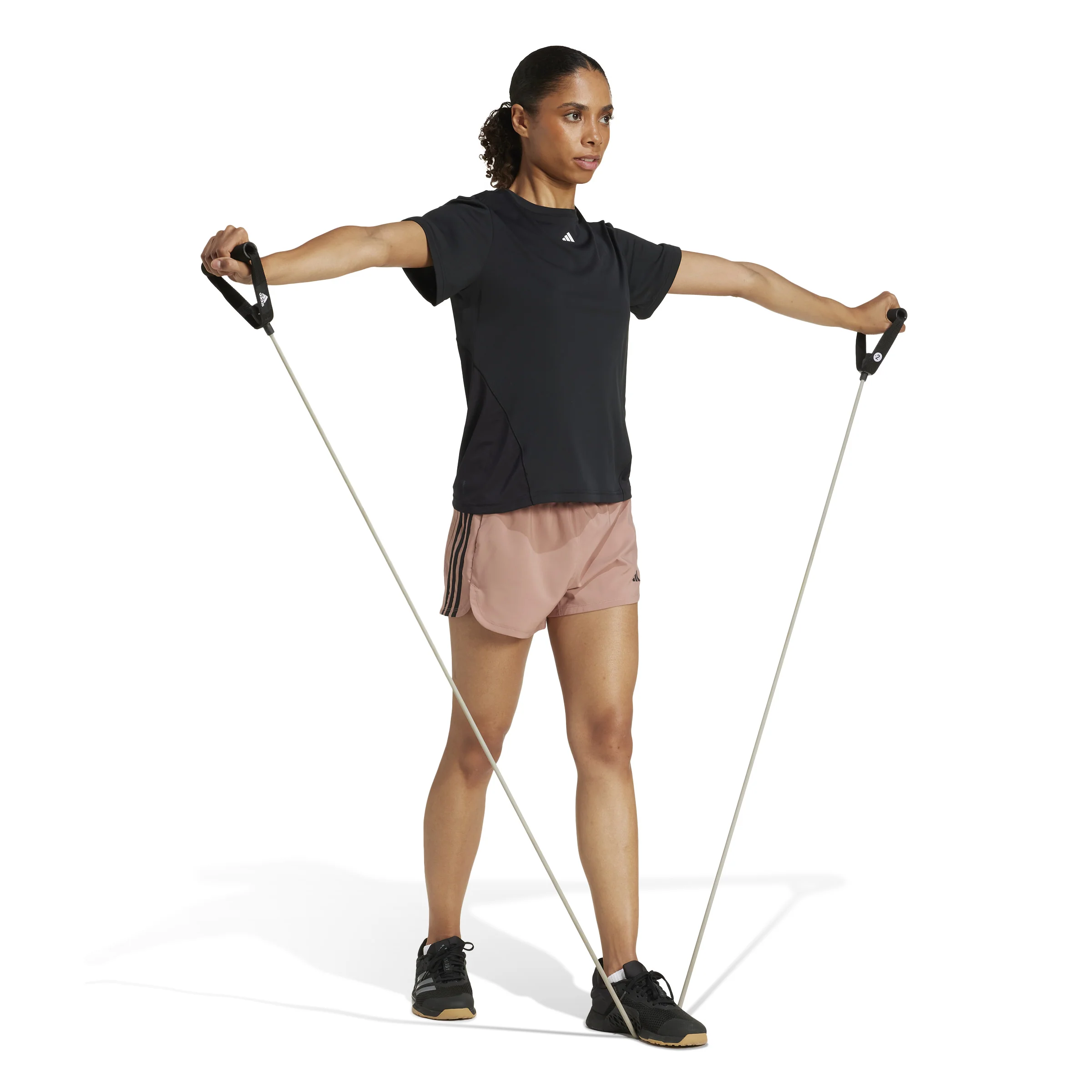 adidas Pacer Training 3-Inch Woven High-Rise Womens Shorts - Image 3