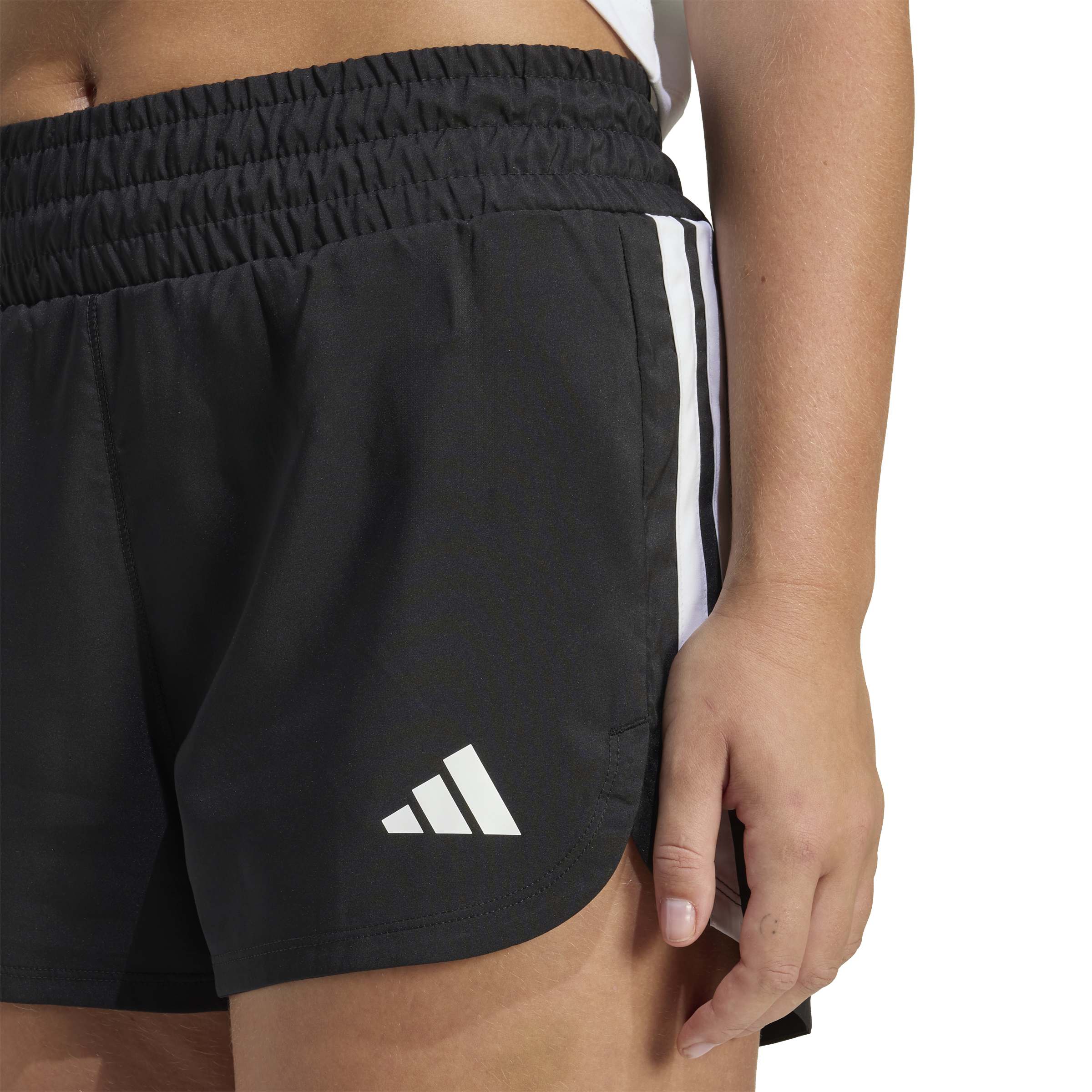 adidas Pacer Workout 3-Inch High Rise Womens Shorts - Image 4