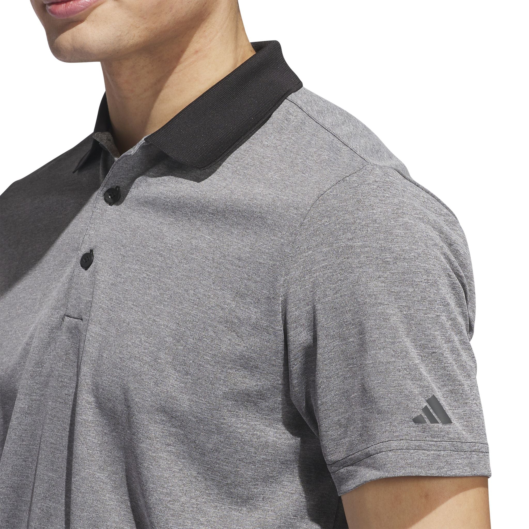 adidas Performance Heathered Mens Golf Polo - Image 5