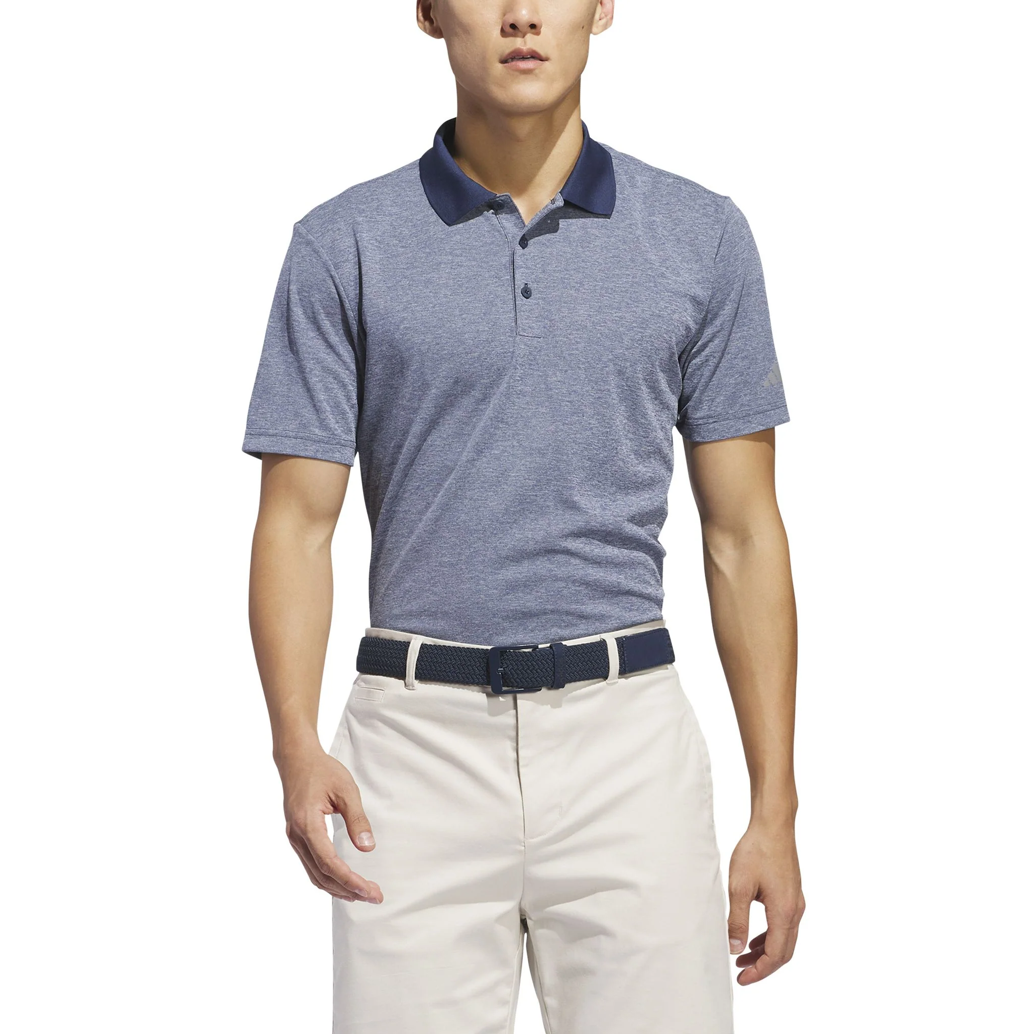 adidas Performance Heathered Mens Golf Polo - Image 4