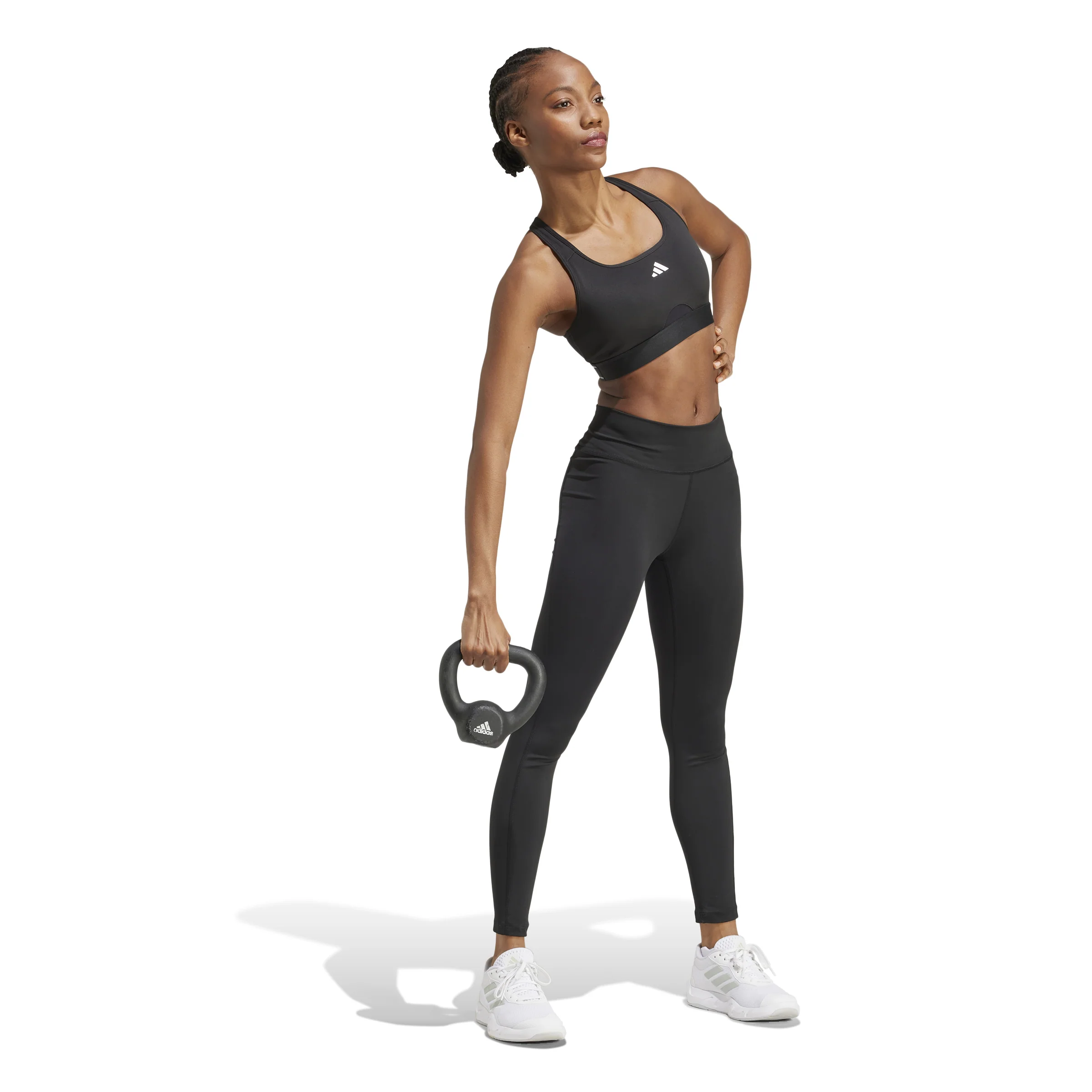 adidas Powerreact Womens Training Bra - Image 4