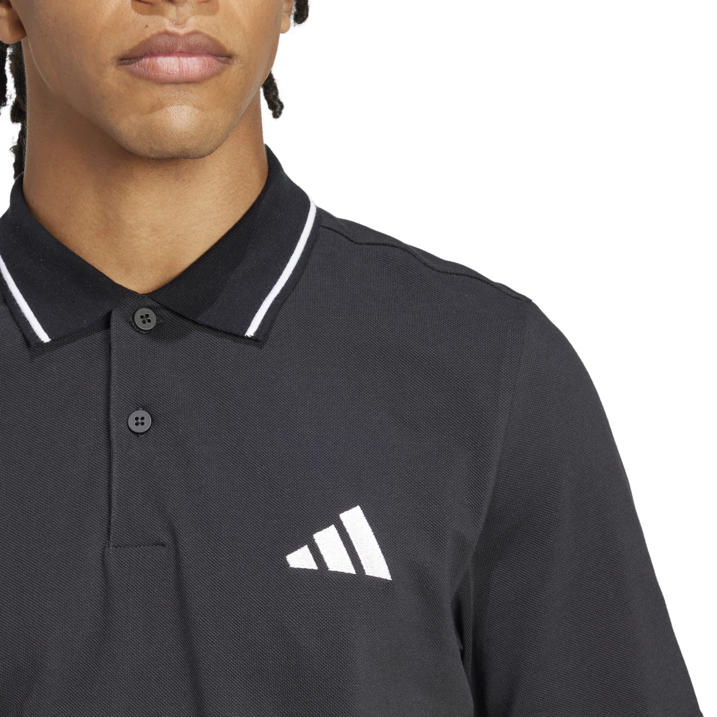 adidas Small Logo Piqué Mens Polo Shirt - Image 4