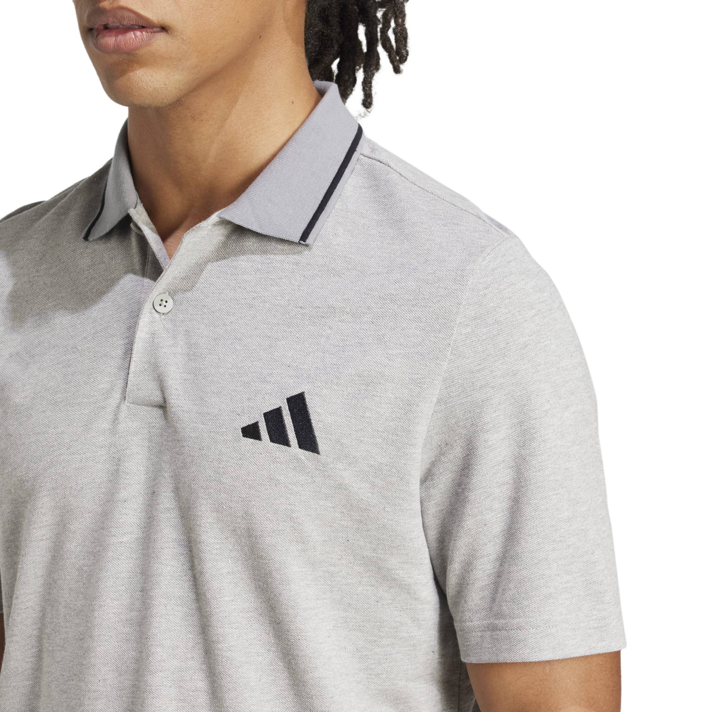 adidas Small Logo Piqué Mens Polo Shirt - Image 4