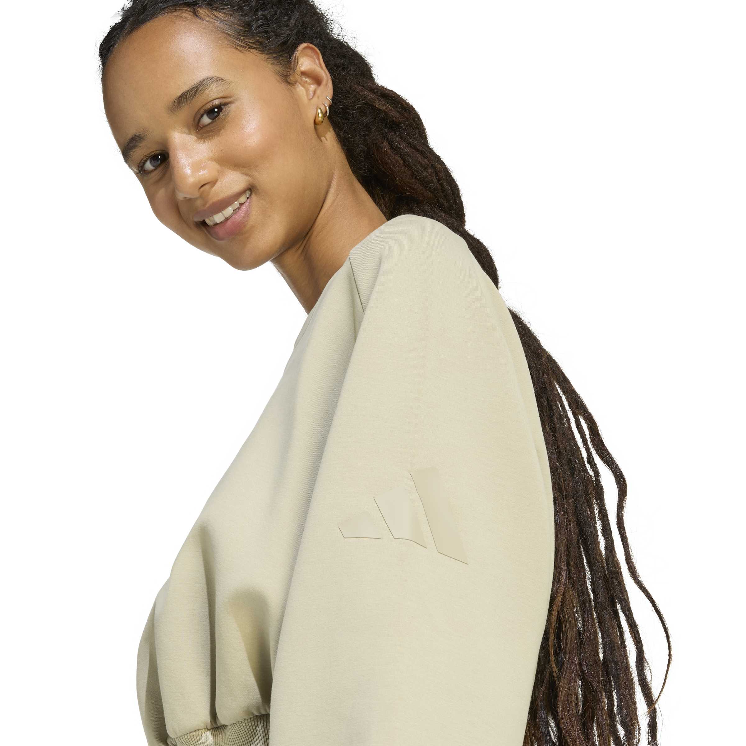 adidas Soft Lux Loose Womens Sweatshirt - Image 5