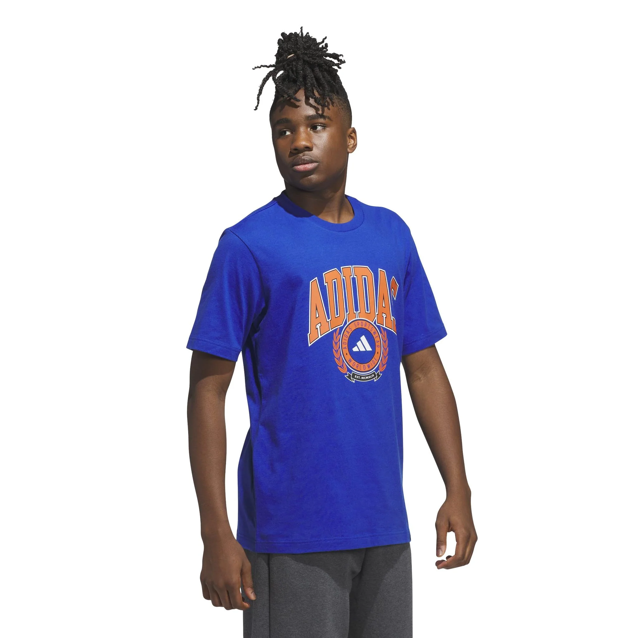 adidas Varsity Crest Mens Graphic Tee - Image 2