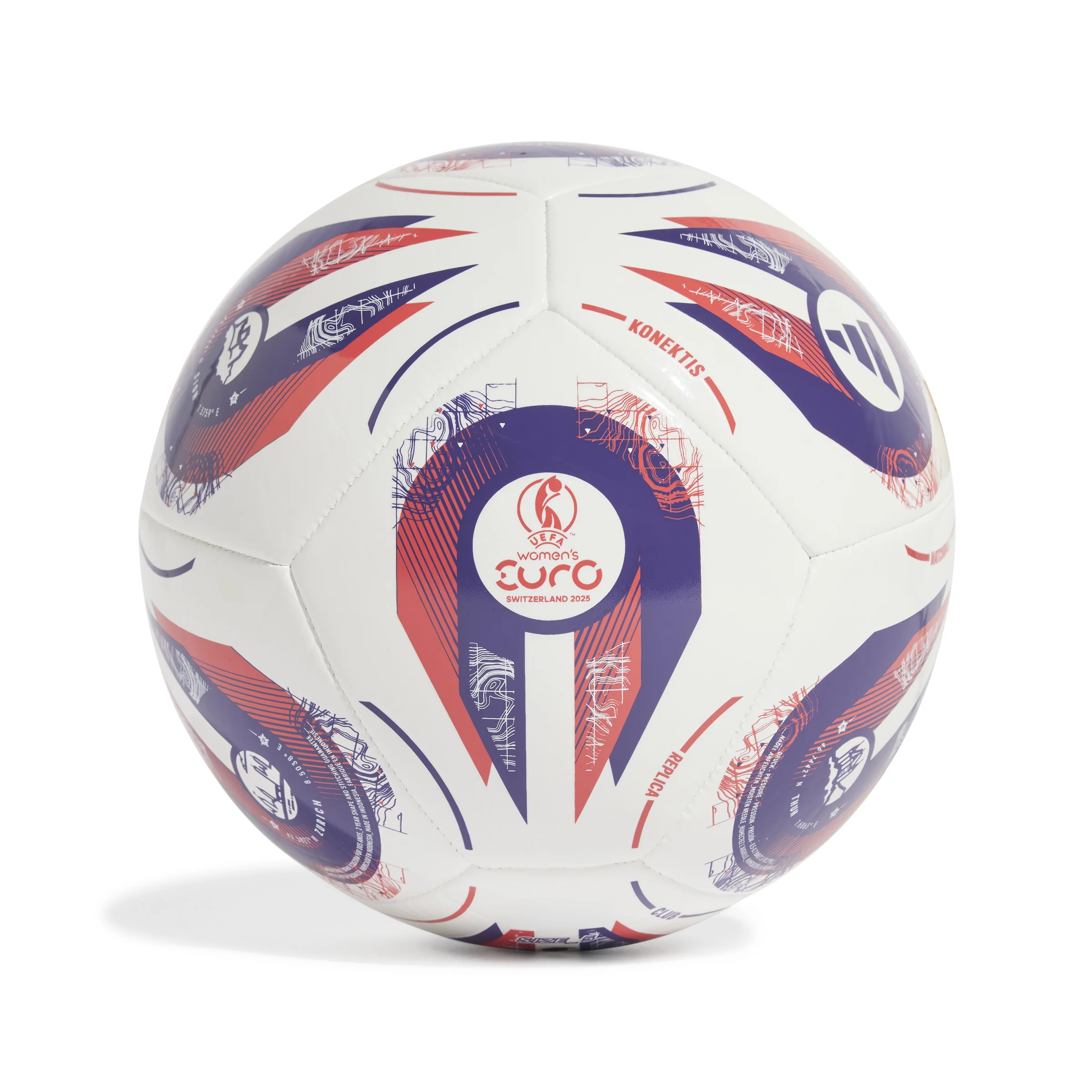 adidas Womens Euro25 Club Soccer Ball - Image 2