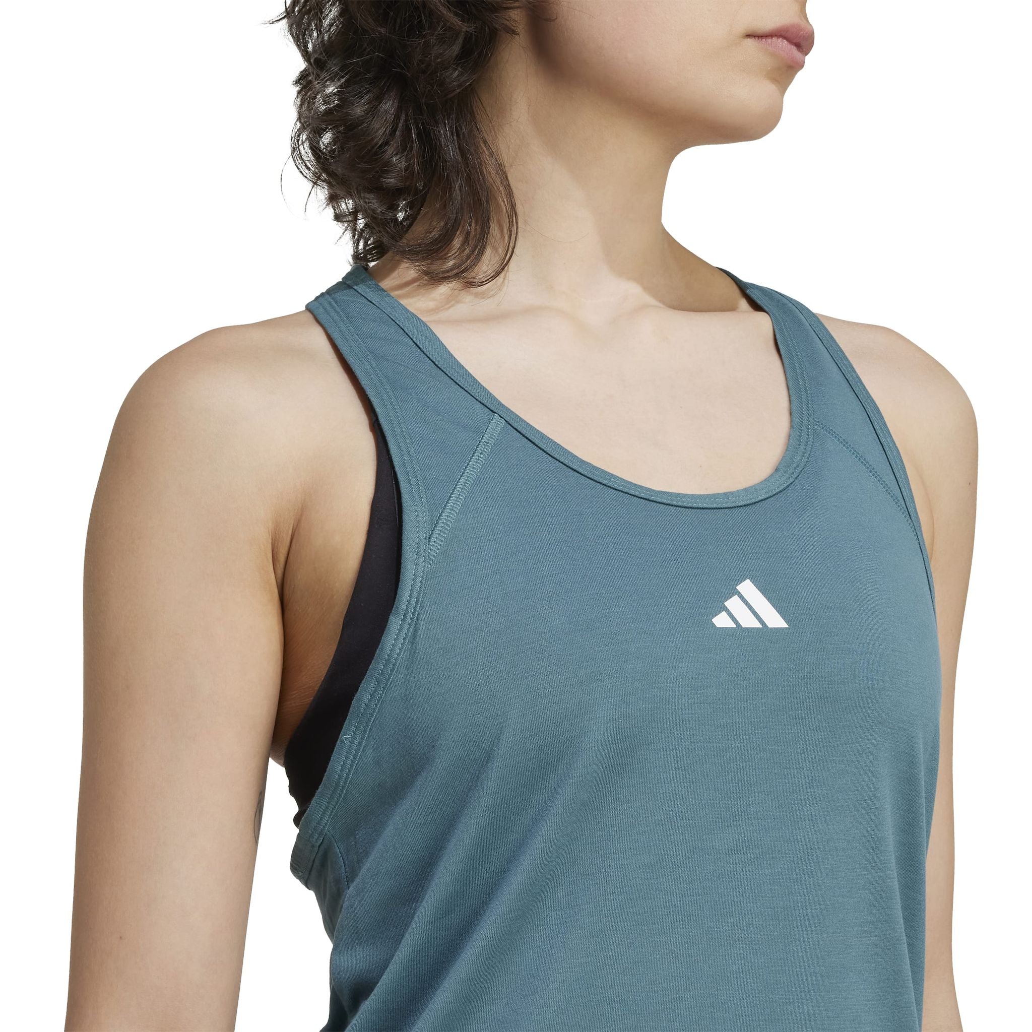 adidas Workout Essentials Racerback Womens Tank - Image 4