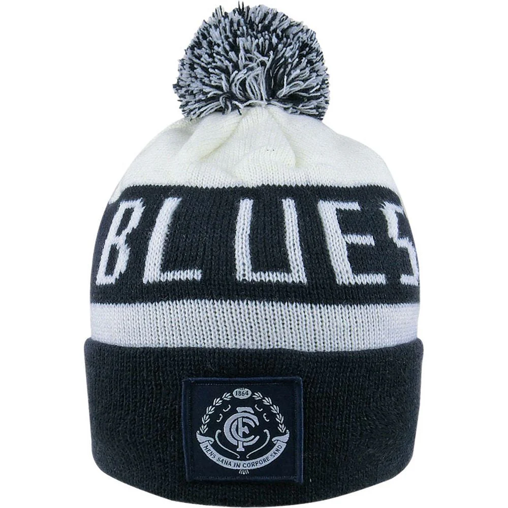 AFL Carlton Blues Bar Beanie