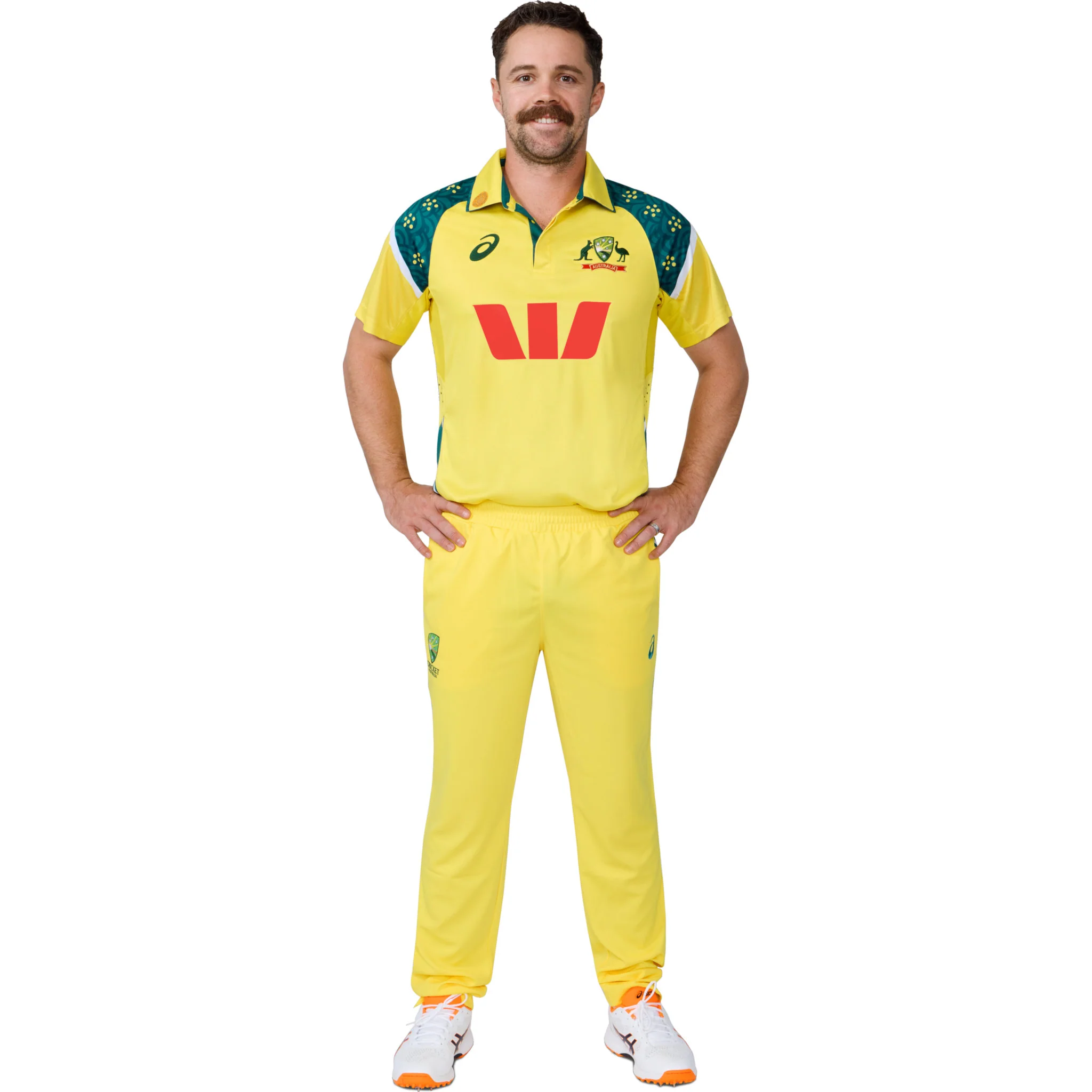ASICS Cricket Australia 2025 Mens Replica ODI Home Shirt - Image 4