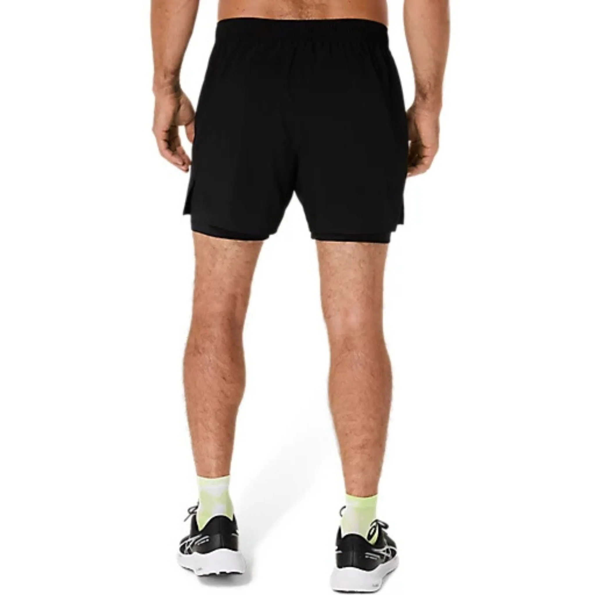 ASICS Silver 2-In-1 5-Inch Mens Running Shorts - Image 3