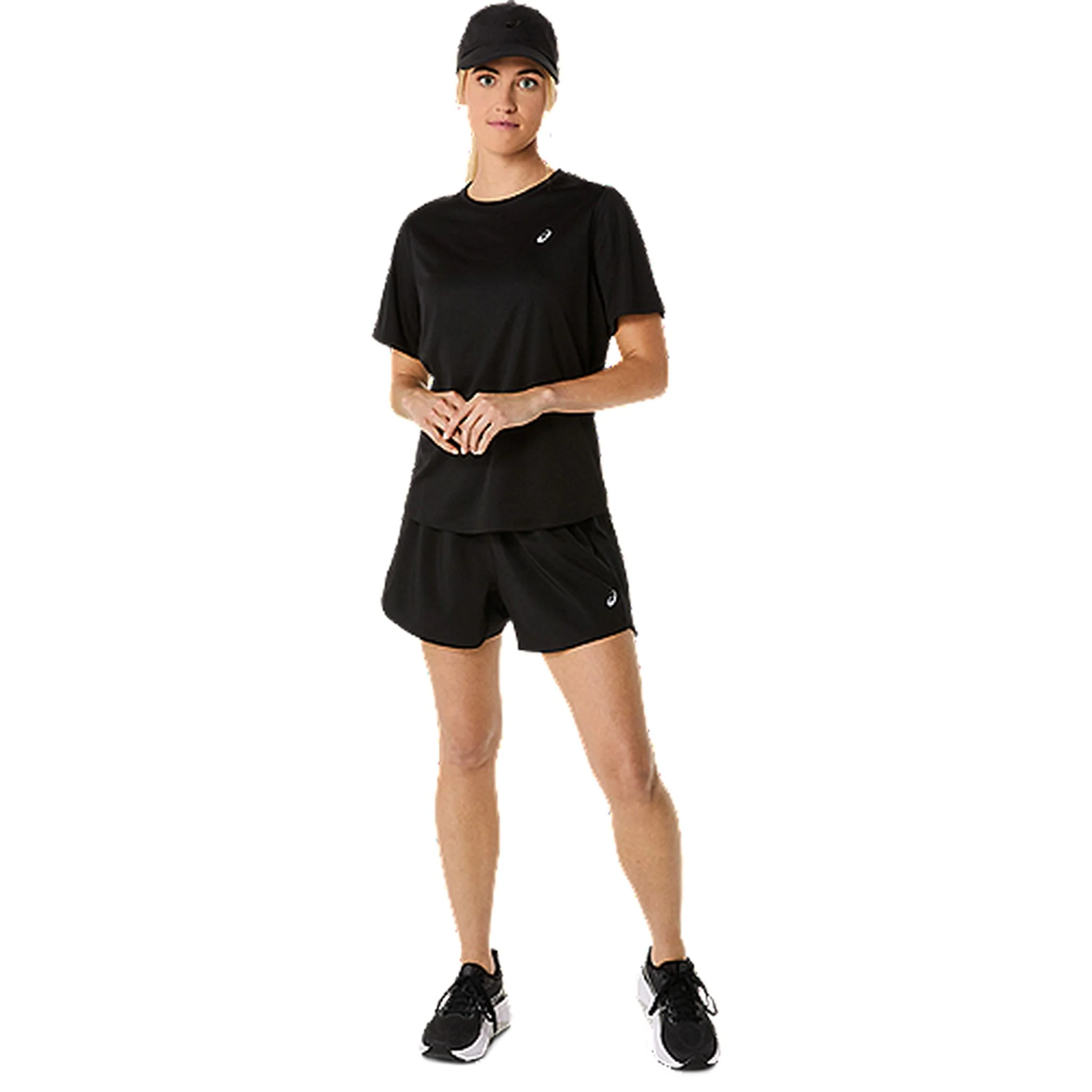 ASICS Silver 4-Inch Womens Running Shorts