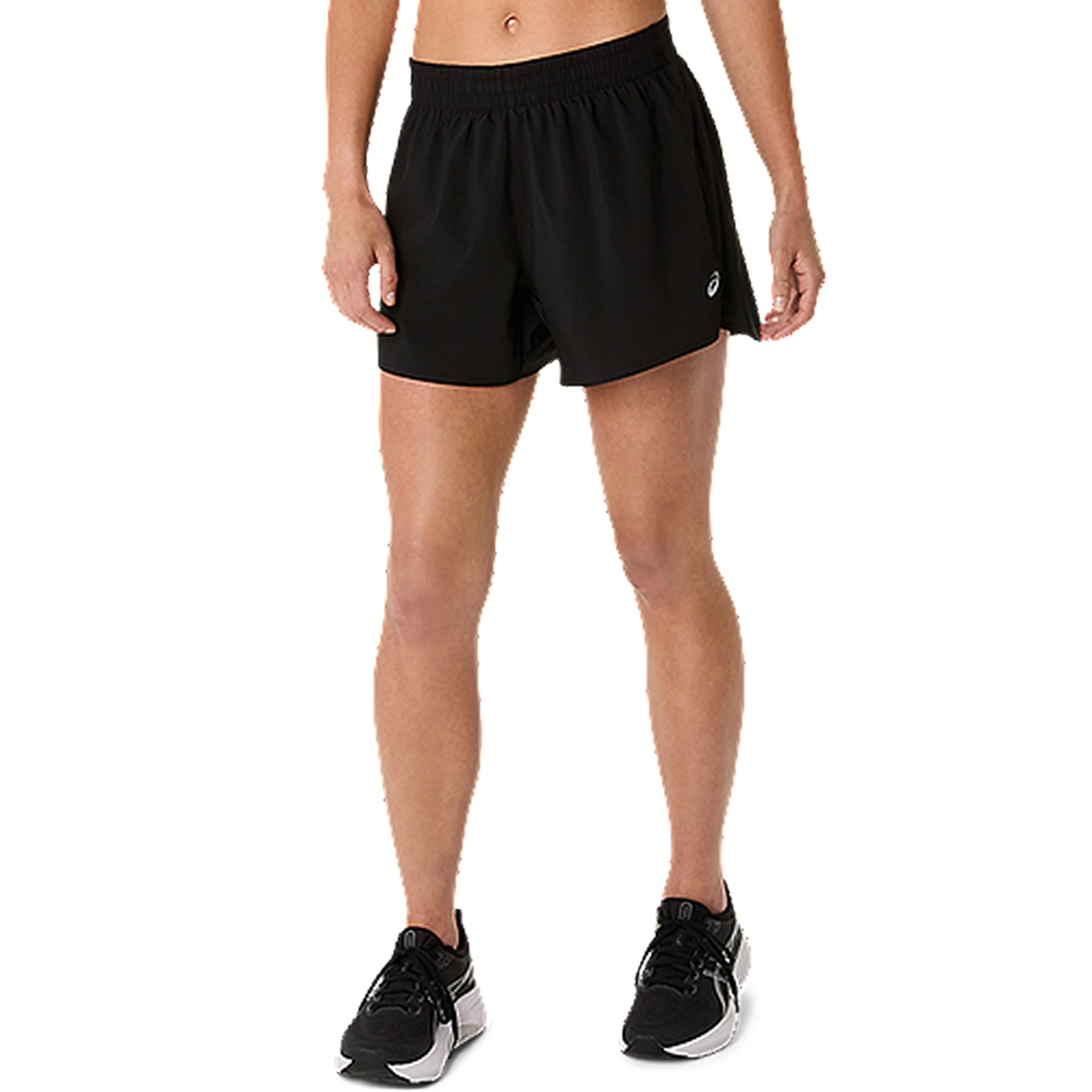 ASICS Silver 4-Inch Womens Running Shorts - Image 2