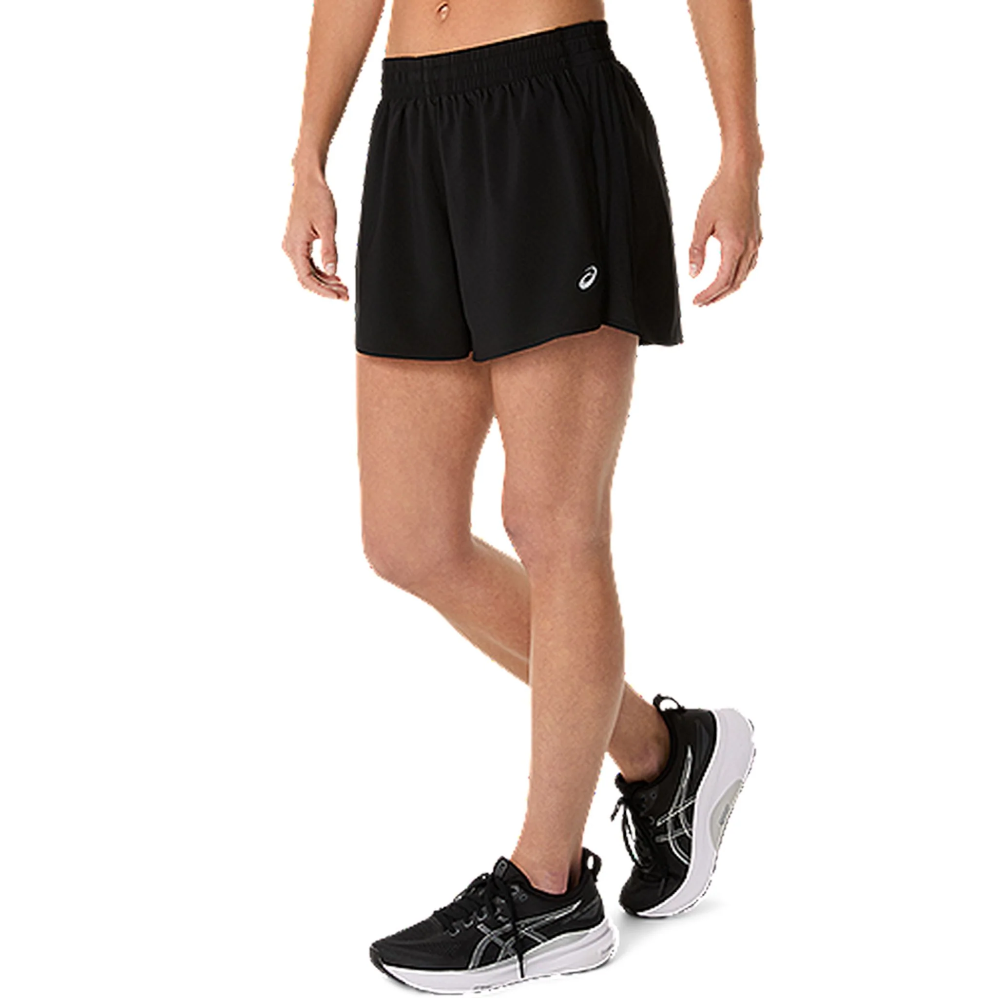 ASICS Silver 4-Inch Womens Running Shorts - Image 3
