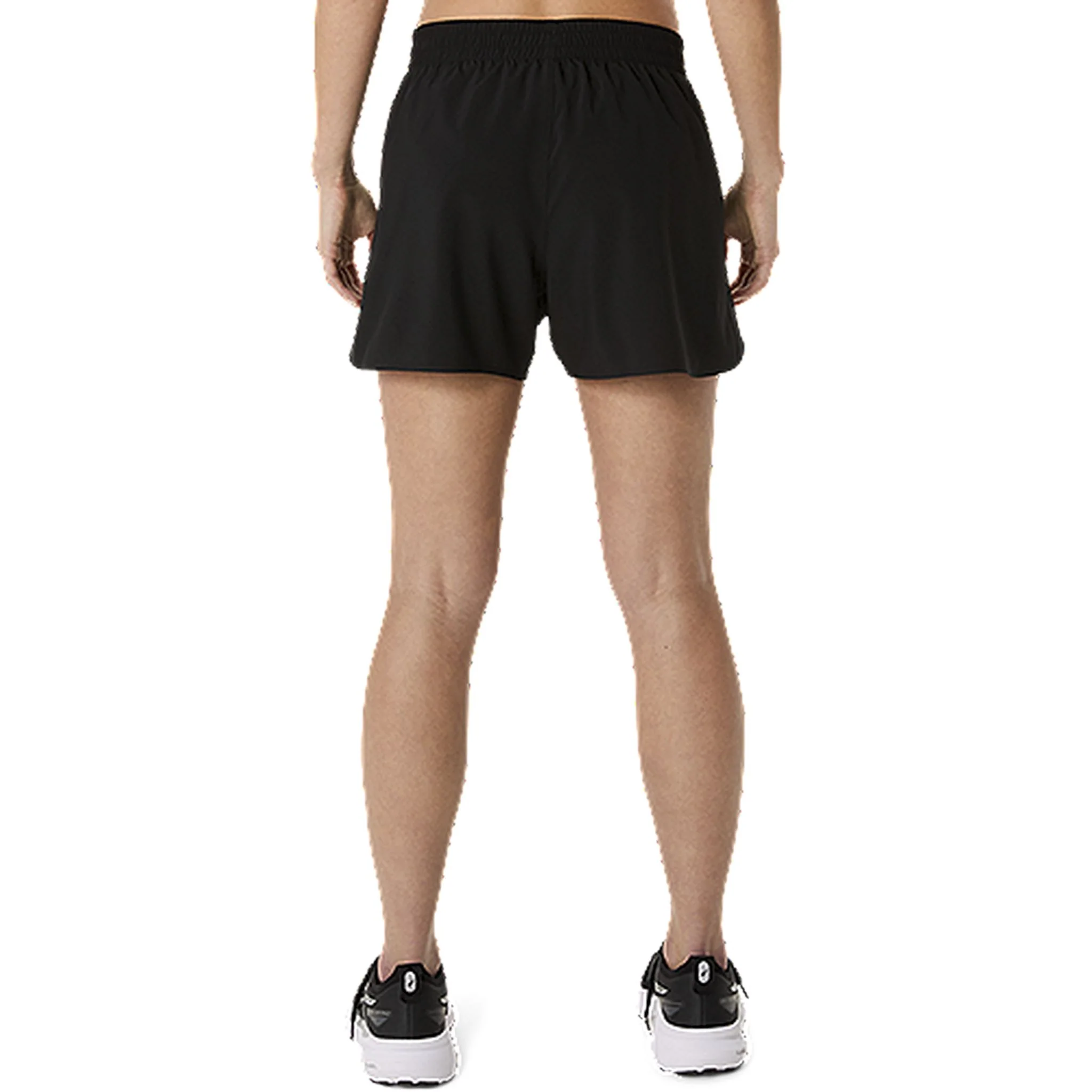 ASICS Silver 4-Inch Womens Running Shorts - Image 4