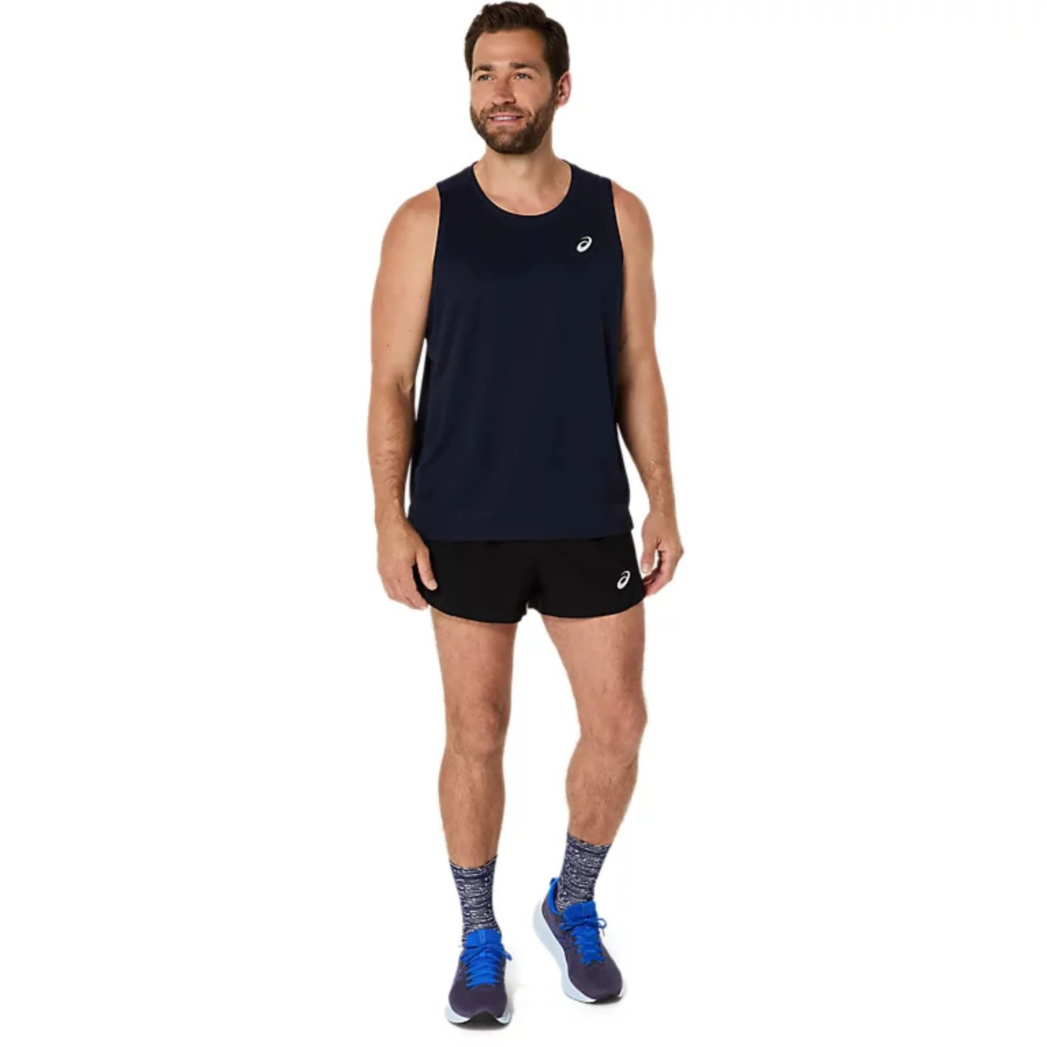 ASICS Silver Mens Running Tank - Image 2